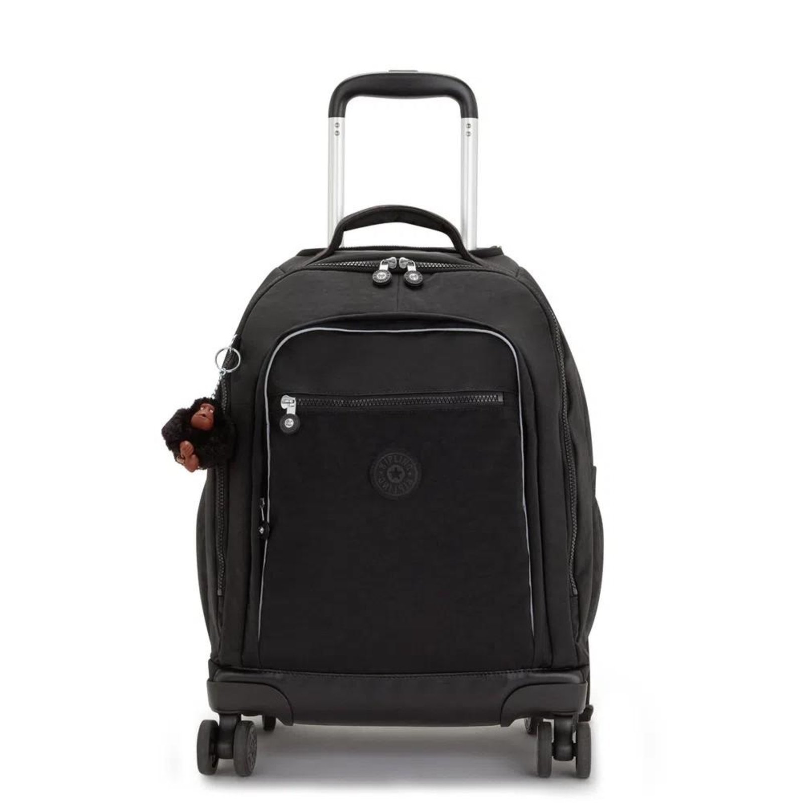 Vista 2 Mochila Kipling New Zea True Black Com Rodas Preto incolor black Kipling incolor black