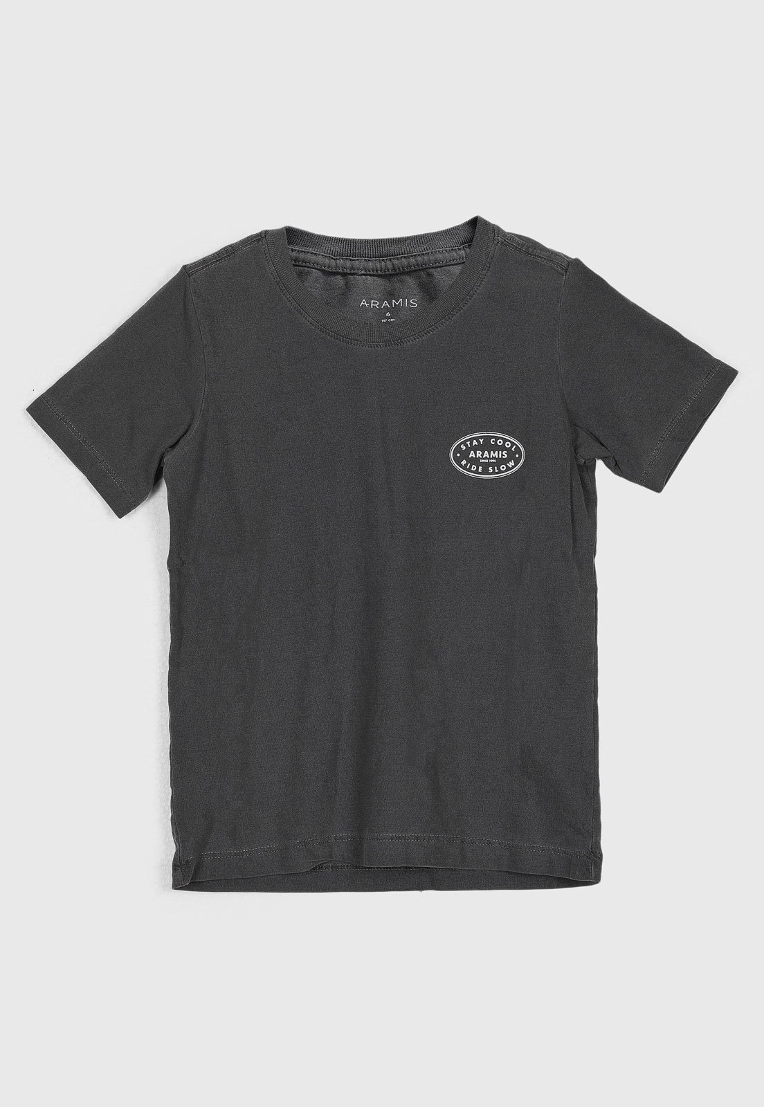 Infantil - Camiseta Aramis Estampa Frontal Preta