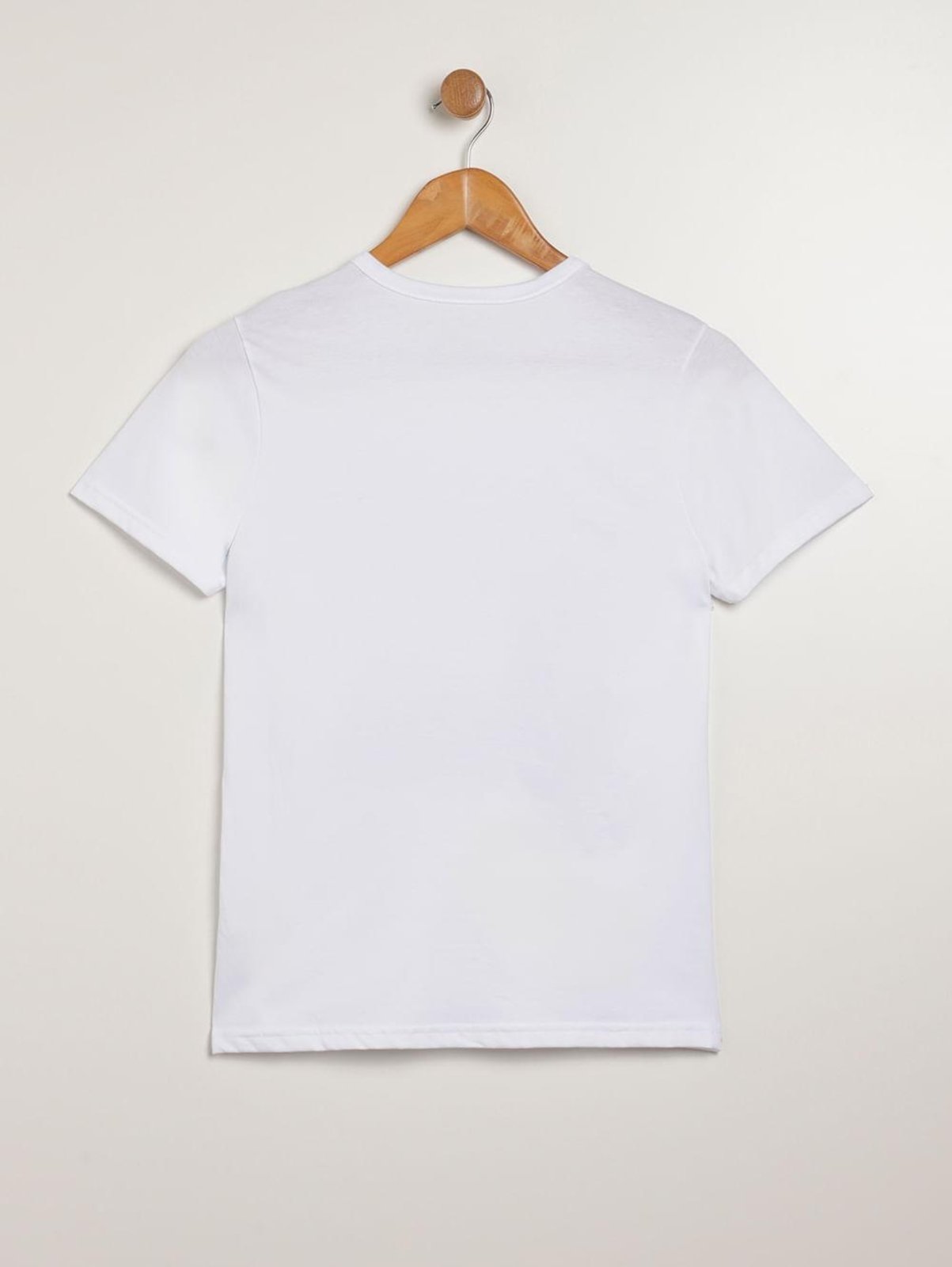 Vista 3 Infantil - Camiseta Manga Curta Vels Juvenil Para Menino branco Vels branco