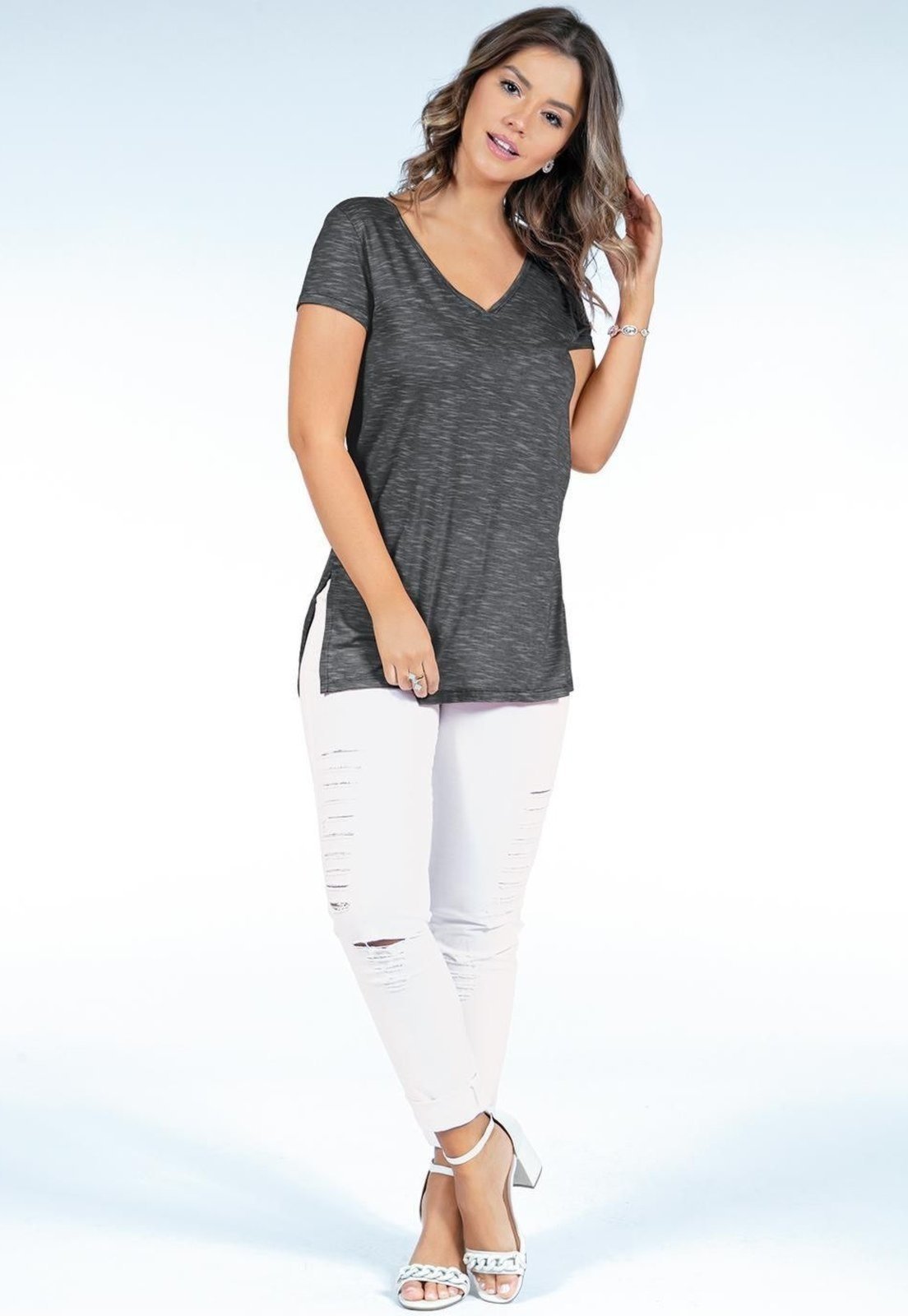 Blusa Em Malha Flamê Quintess