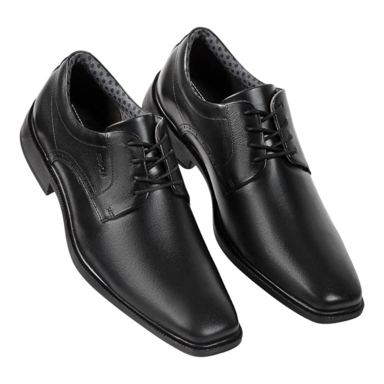 Sapato Social Ferracini Paris Masculino Couro Preto Preto