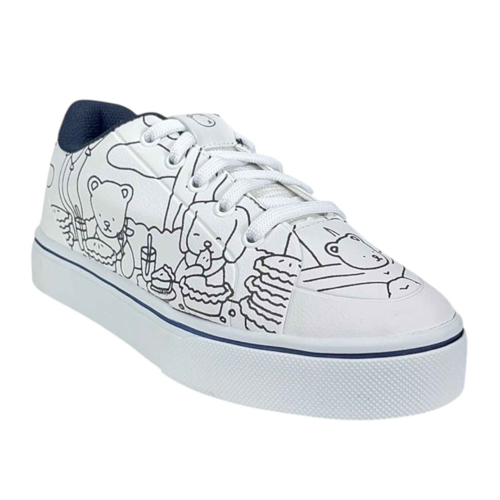 Vista 2 Tenis Box200 Dia a dia RVGOODS Marinho Box 200 branco Box 200 branco