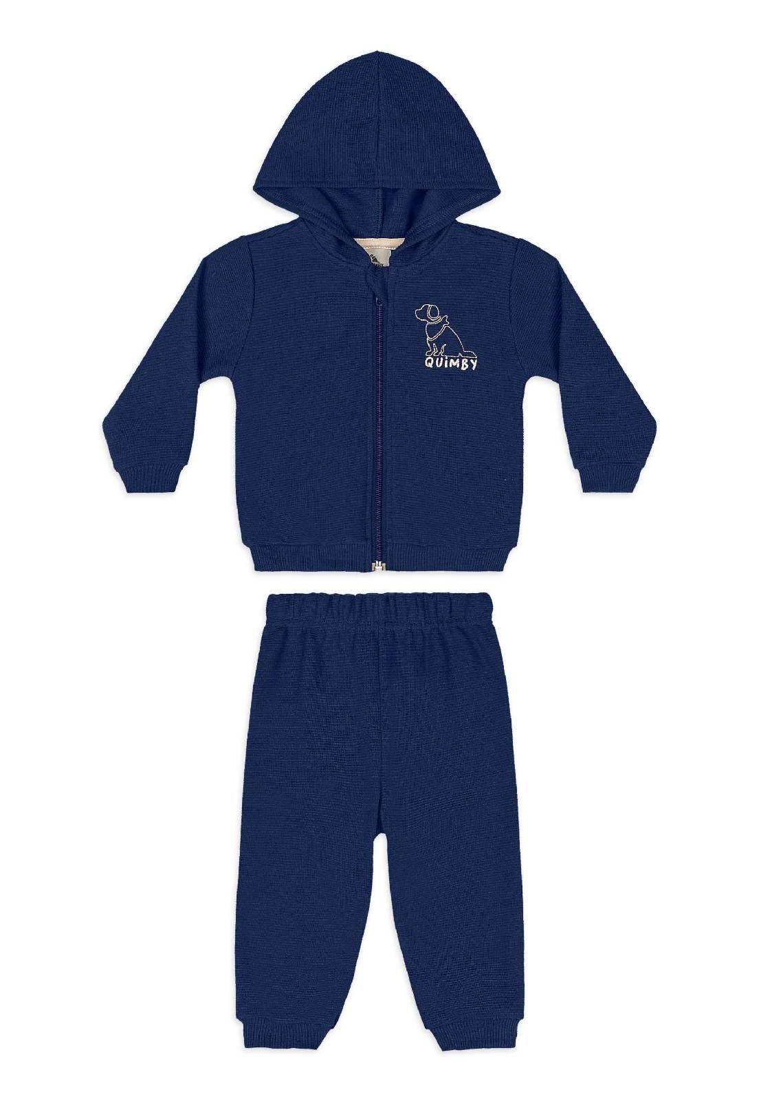Infantil - Conjunto Jaqueta Calça Quimby Marrom