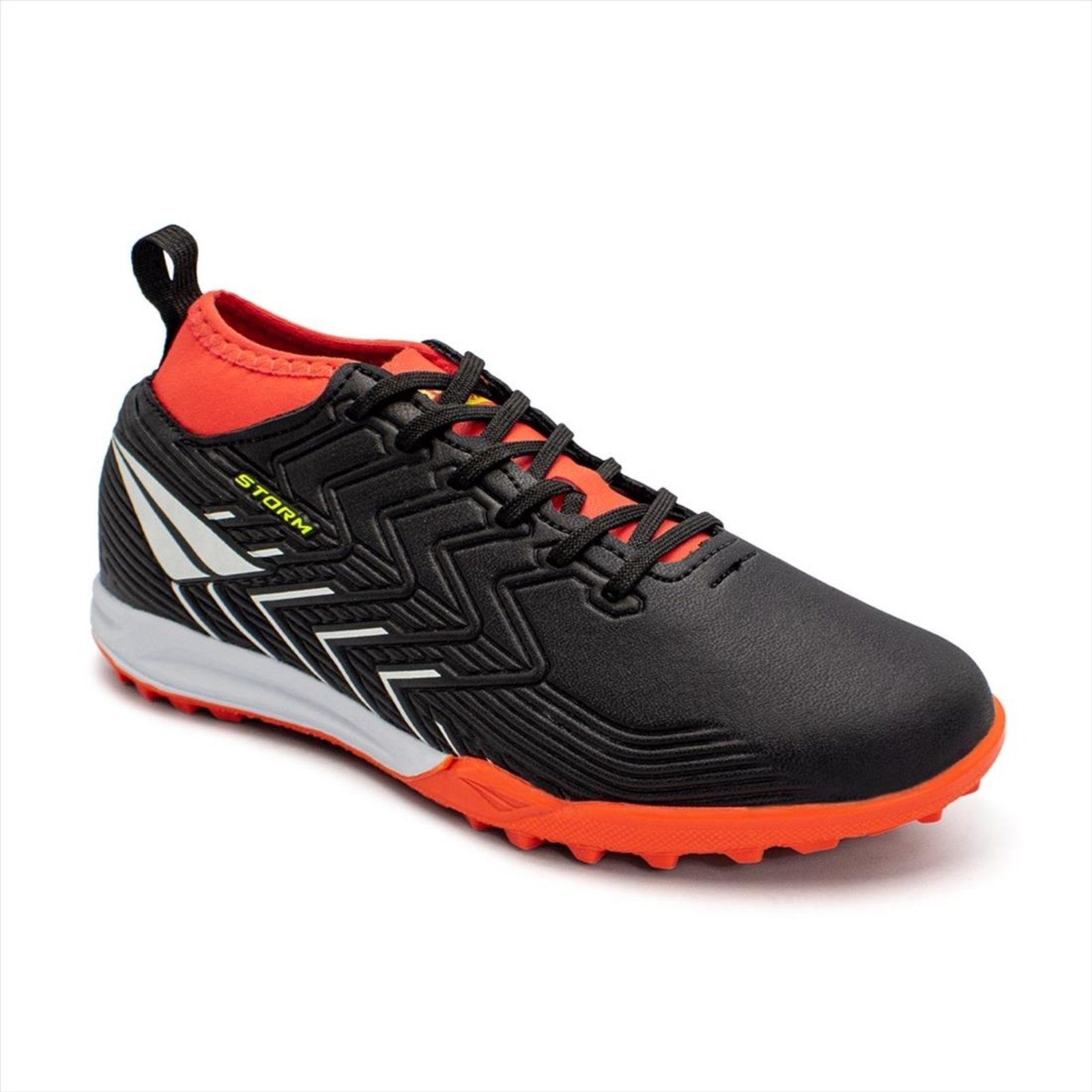 Vista 3 Chuteira Society Penalty Storm Y-3 preto Penalty preto