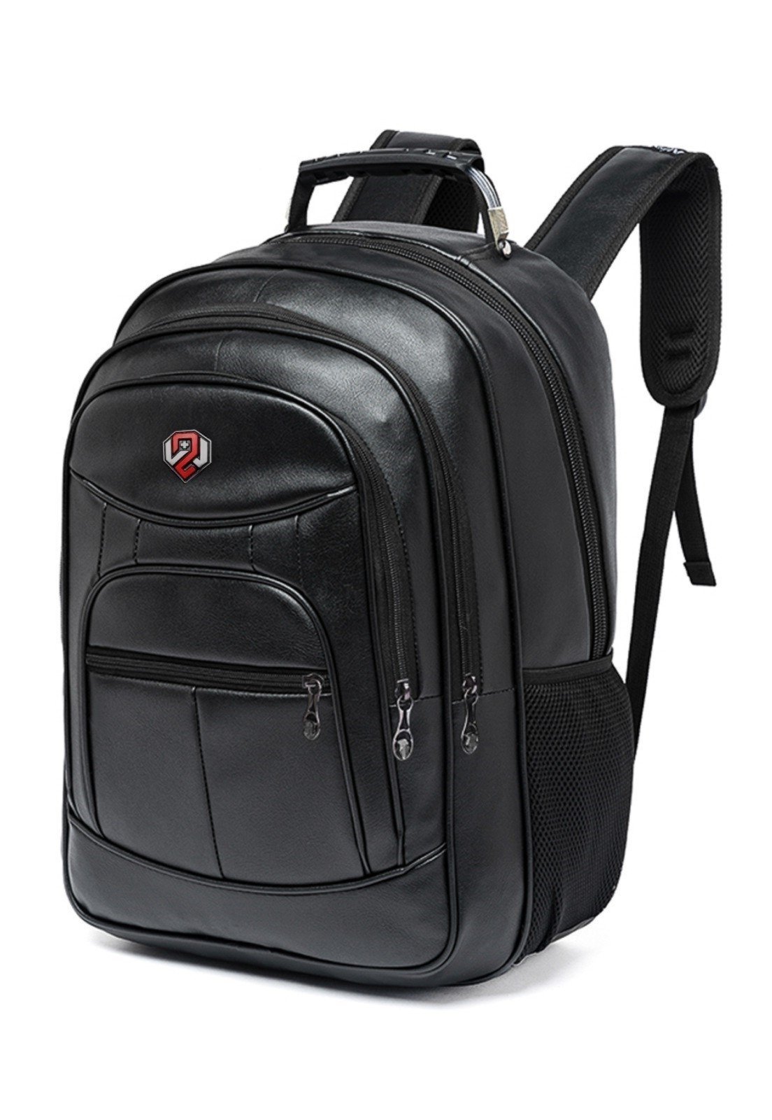 Vista 3 Mochila Executiva Trabalho Reforçada Moderna Notebook Swissport preto Swissport preto