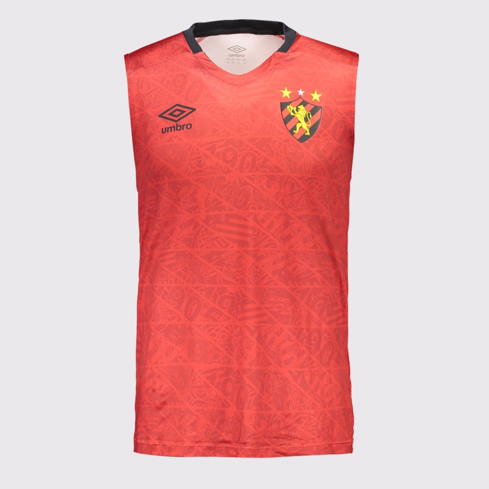 Regata Umbro Sport Recife Aquecimento 2025 Vermelha