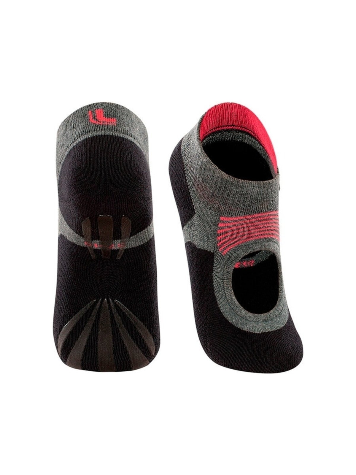 Vista 3 Kit 3 Pares de Sapatilhas Antiderrapante Pilates Lupo rosa Lupo rosa