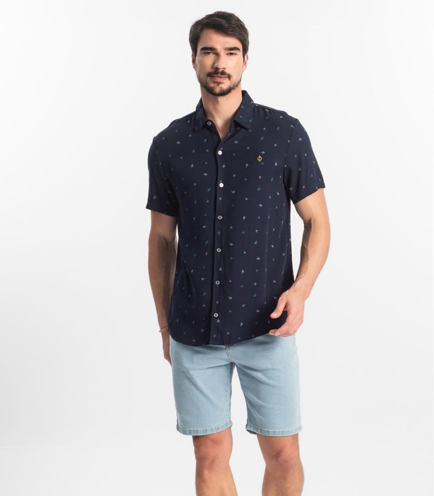 Vista 2 Bermuda Masculina Jeans Diametro DIAMETRO JEANS azul DIAMETRO JEANS azul