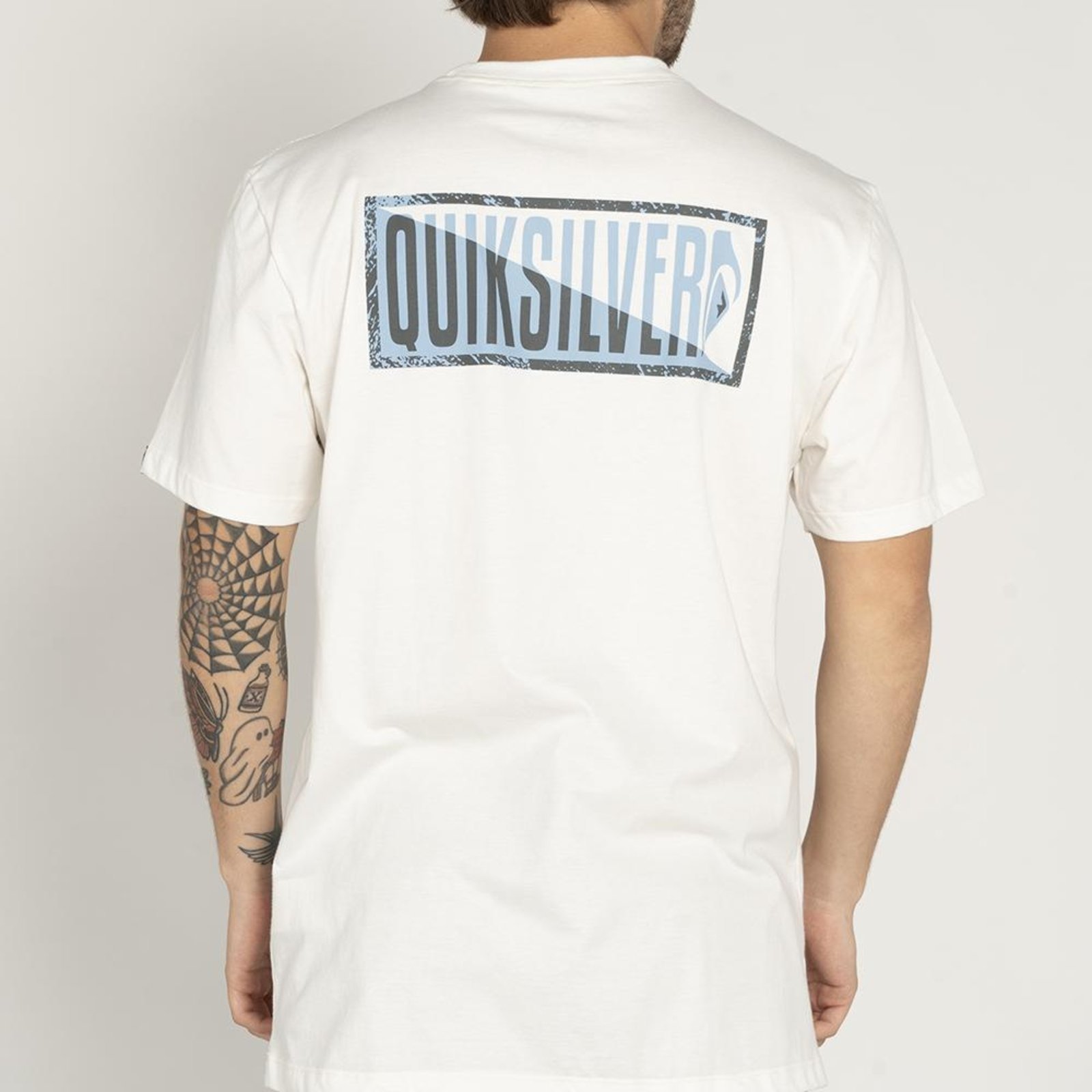 Camiseta Quiksilver Crossed Out WT25 Masculina Snow White