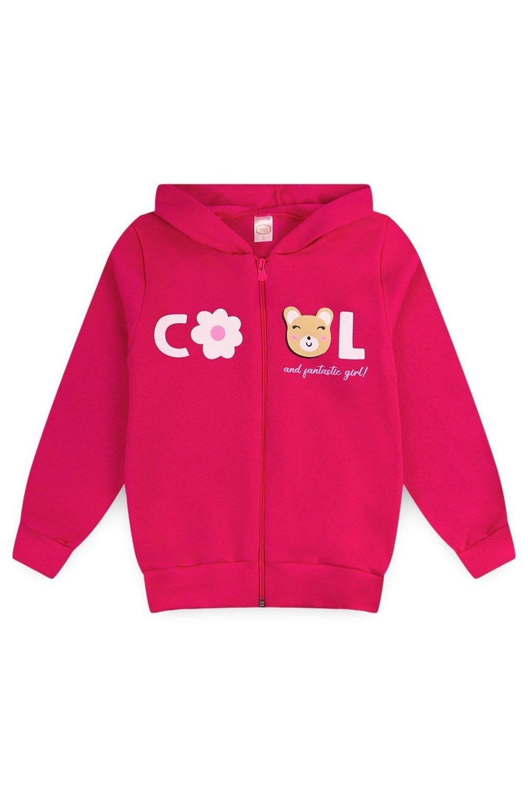 Infantil - Jaqueta Moletom Menina c/ Capuz e Zíper Cool Girl