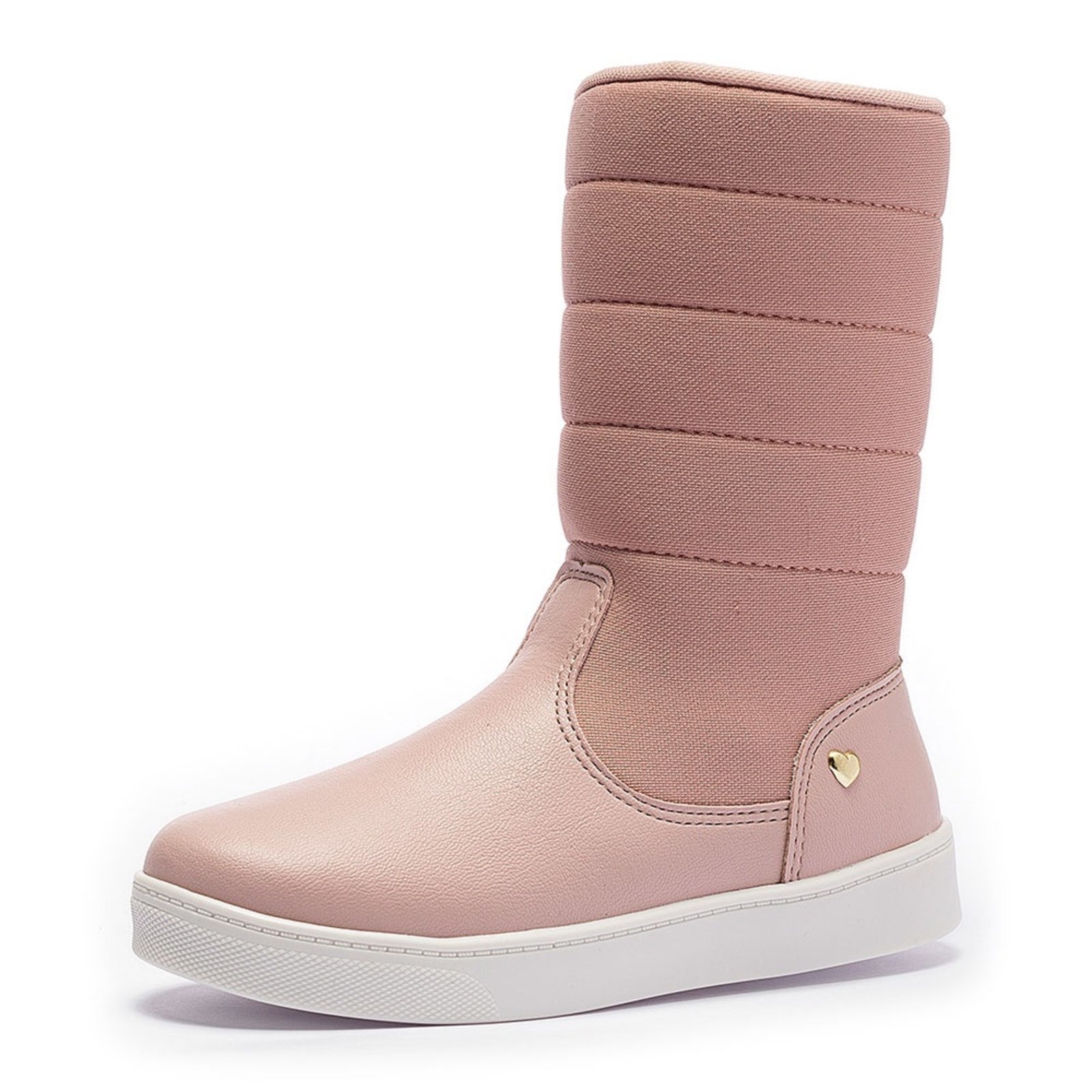 Infantil - Bota Tênis Feminina Tininha Menina Bordado Rosê
