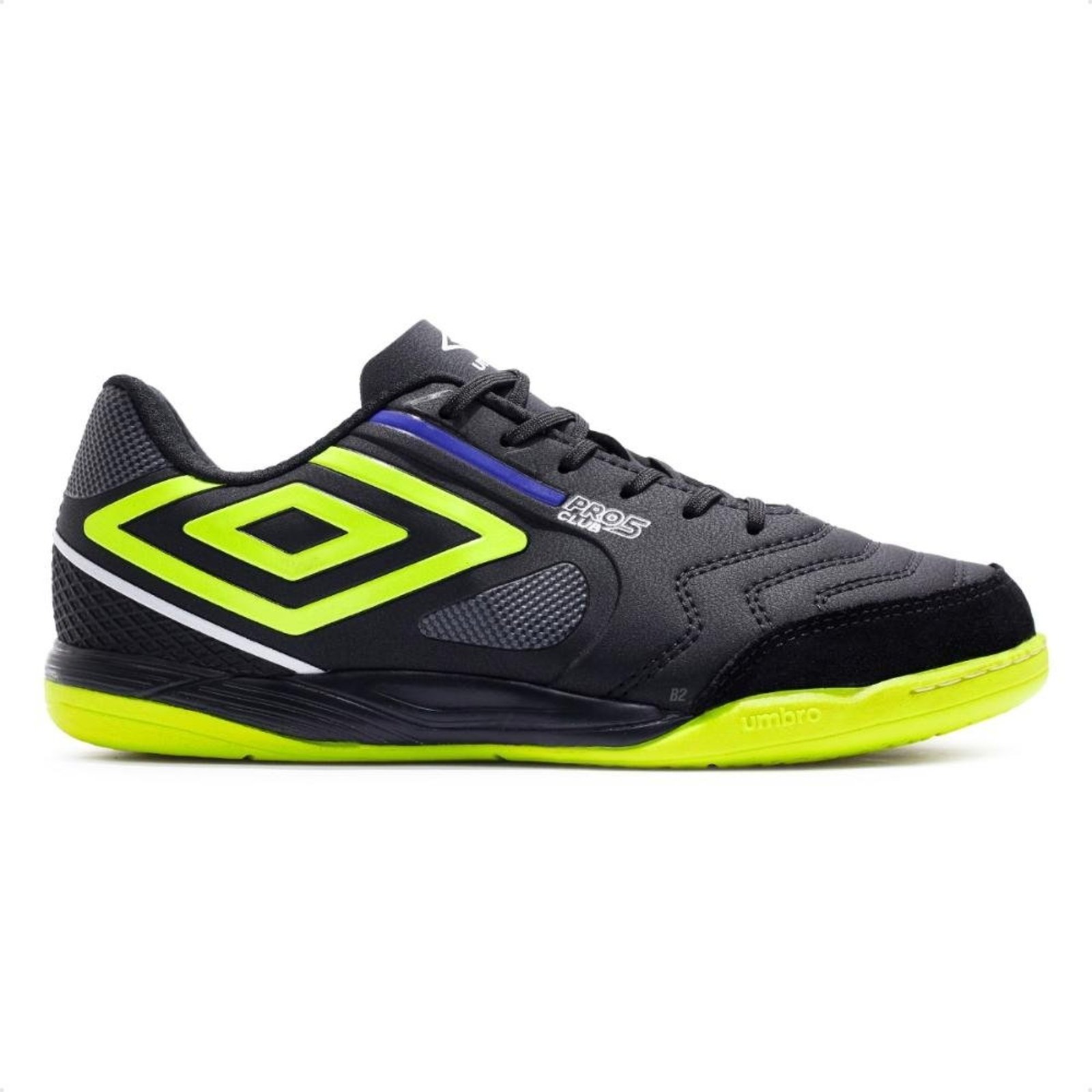 Chuteira Futsal Umbro Pro 5 Bump Club Masculina Preto