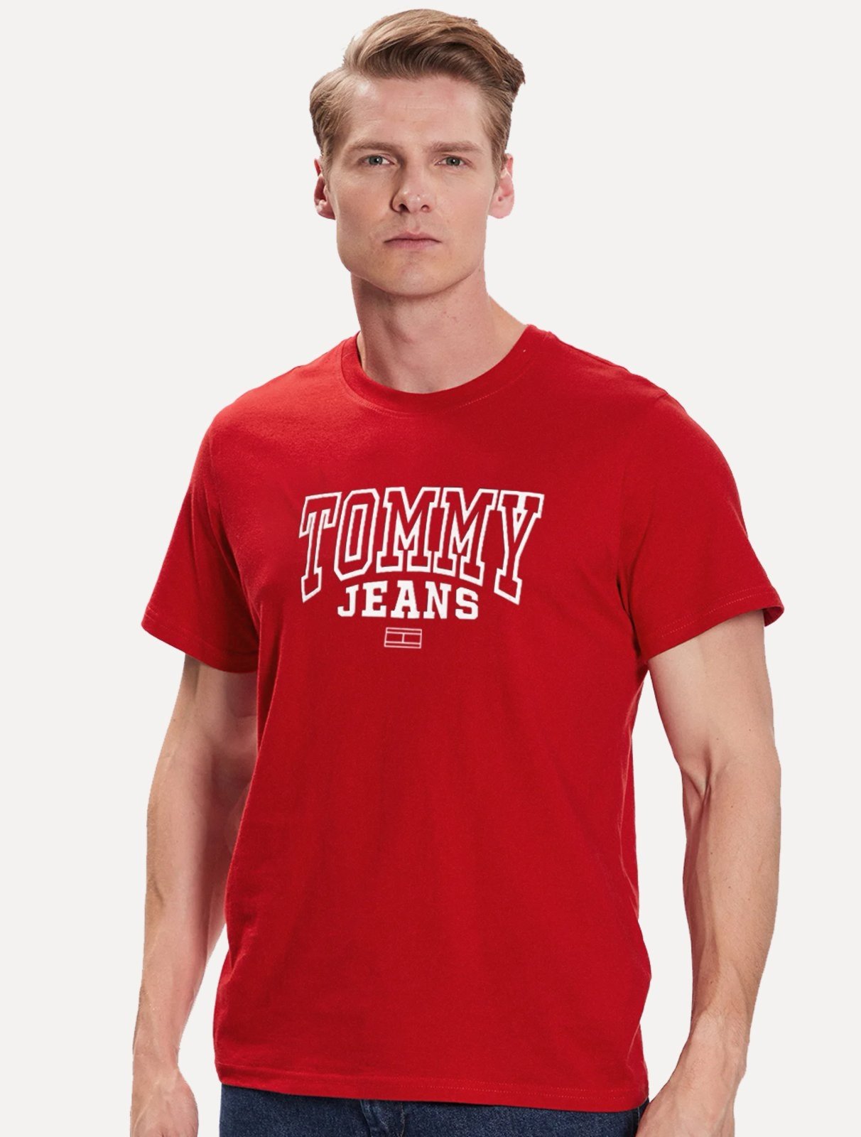 Camiseta Tommy Jeans Masculina Arc Entry Graphic Vermelha