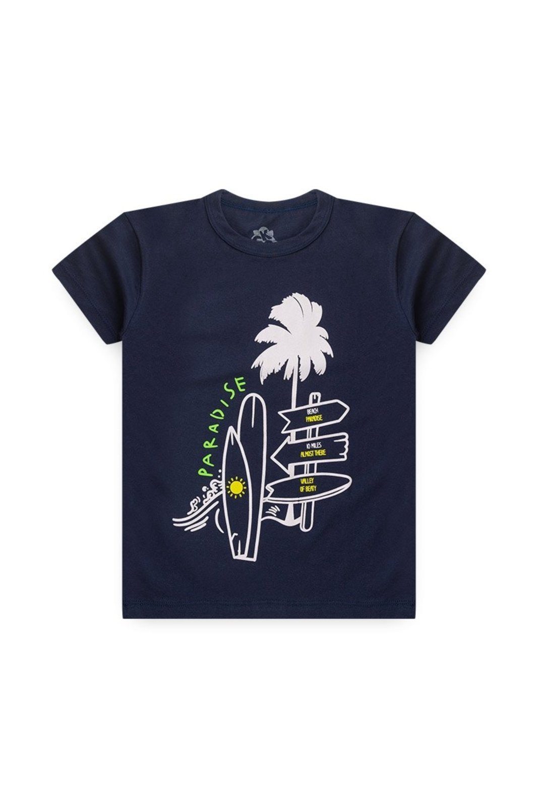 Vista 2 Infantil - Conjunto de Verão para Menino Camiseta e Bermuda Paradise GKS preto GKS preto