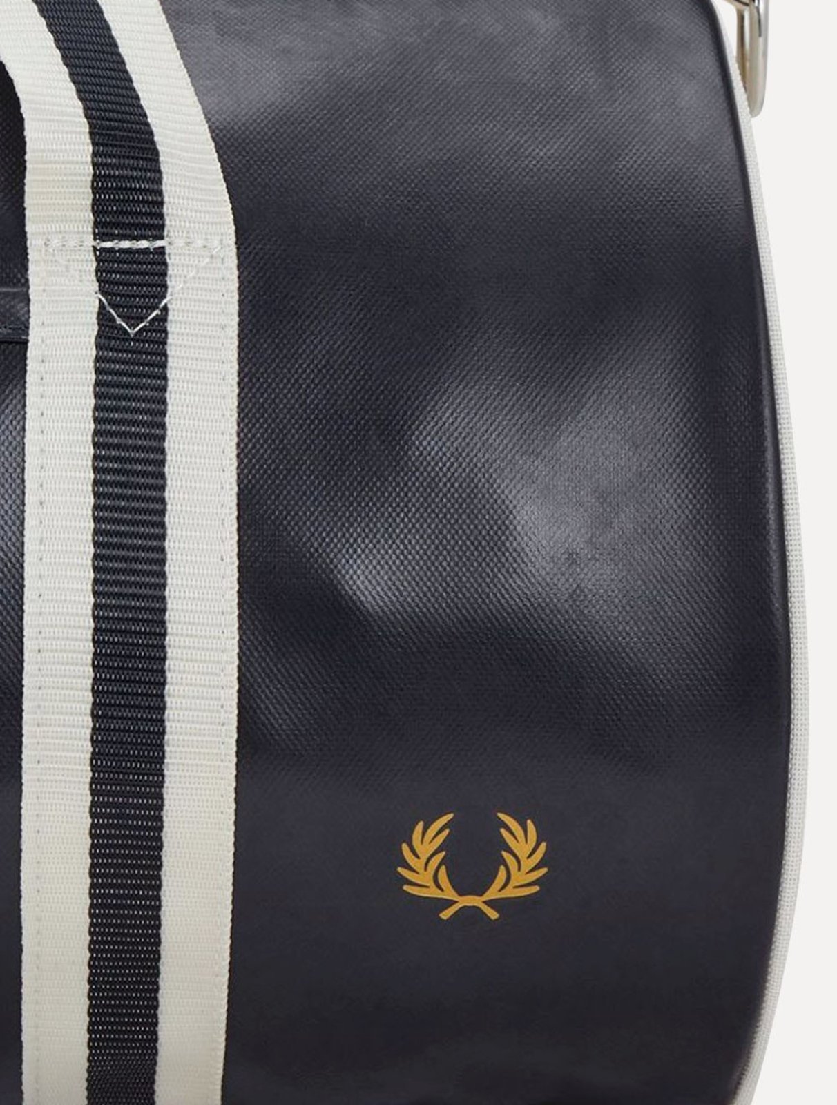 Vista 3 Bolsa Fred Perry Masculina Classic Barrel Off-White/Azul Marinho off-white white off-white white