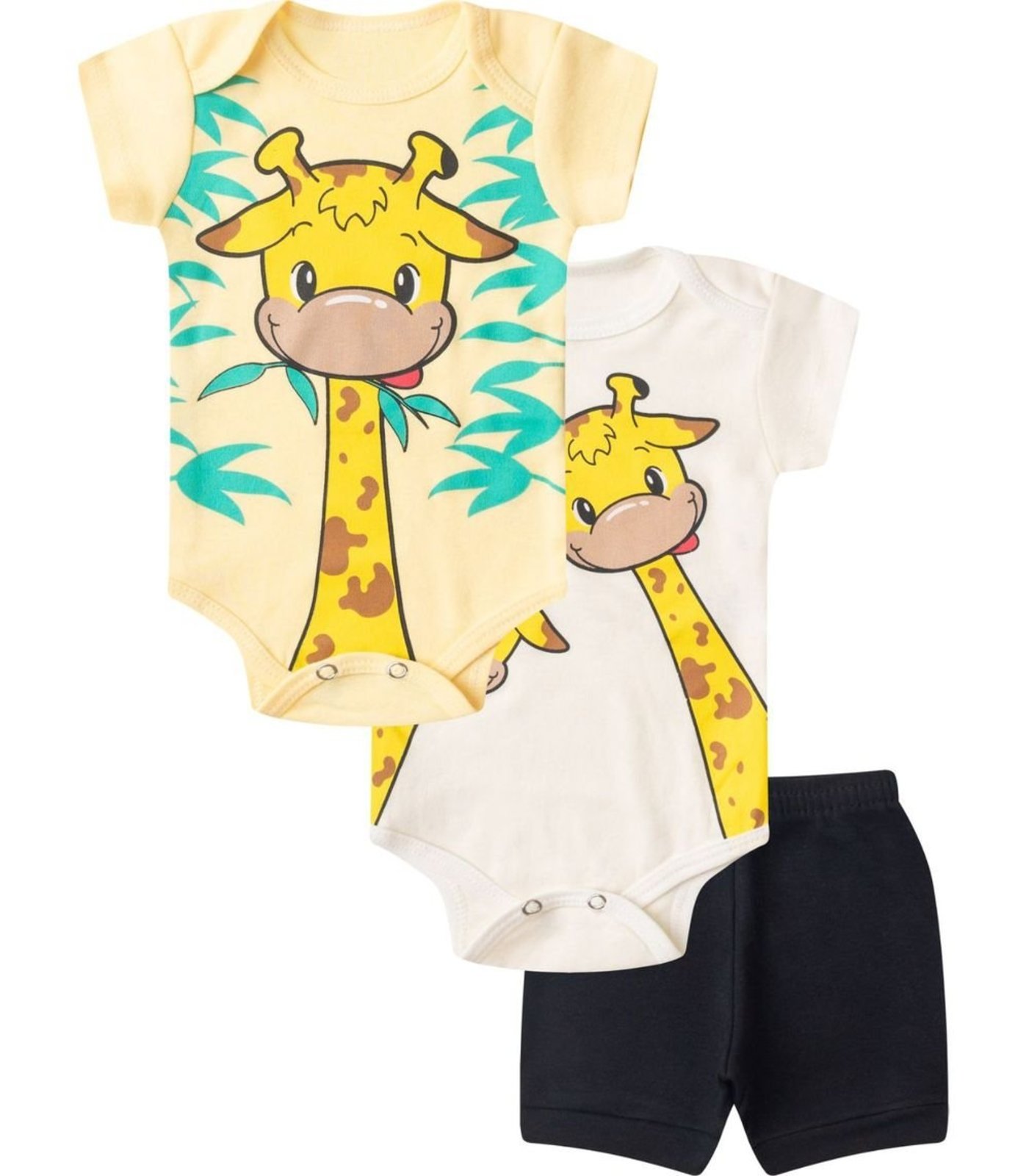 Infantil - Kit Body Curto 3 Peças Select Amarelo