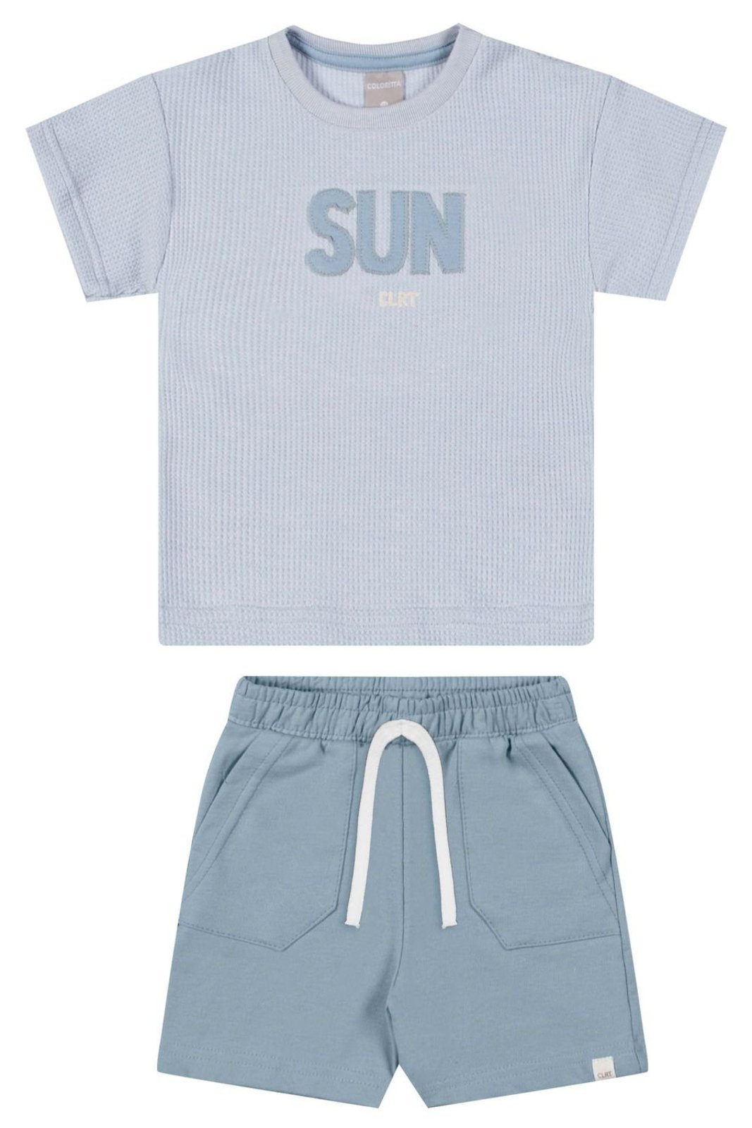 Infantil - Conjunto Menino Bordado Sun Colorittá Azul