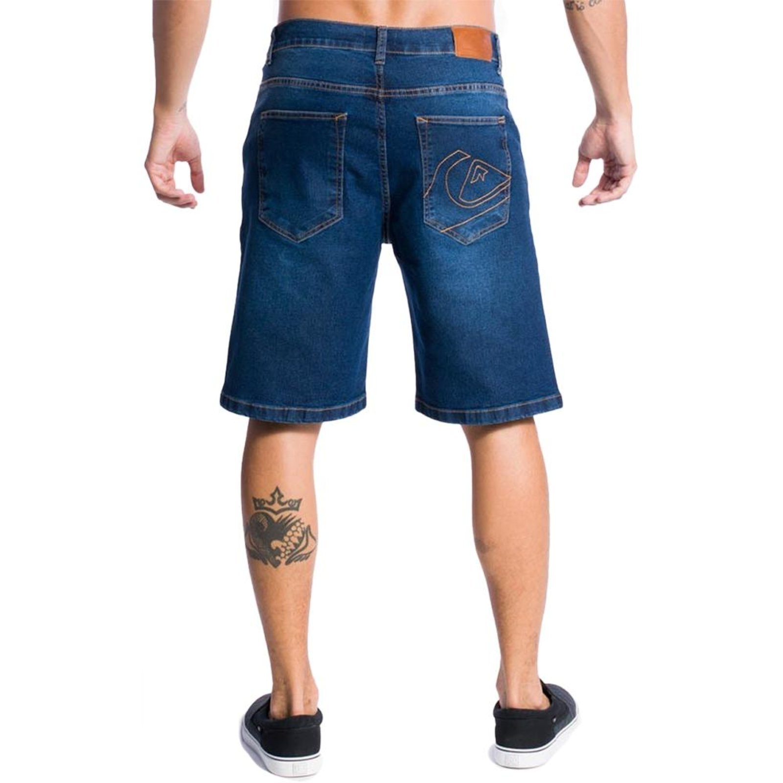 Bermuda Quiksilver Jeans Everyday Blue WT24 Masculina Azul