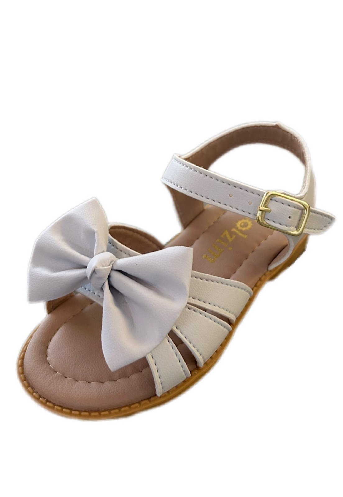 Infantil – Sandália menina infanil Solzim aranha Laço Branca