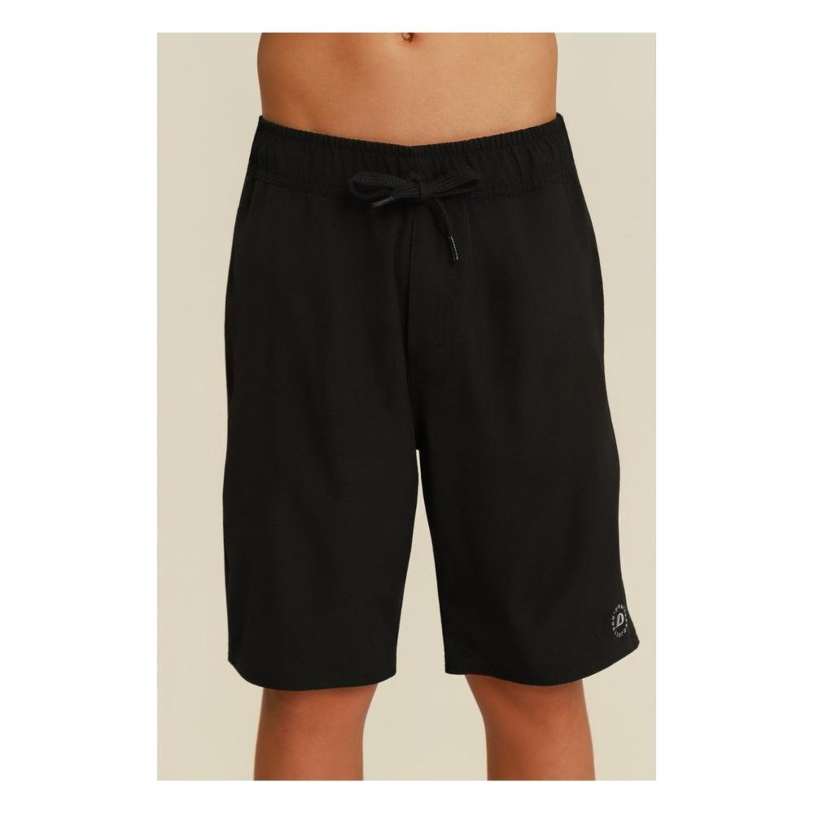 Infantil - Bermuda Tactel Confortável Elástico Cordão Banana Danger Preto 10 Preto