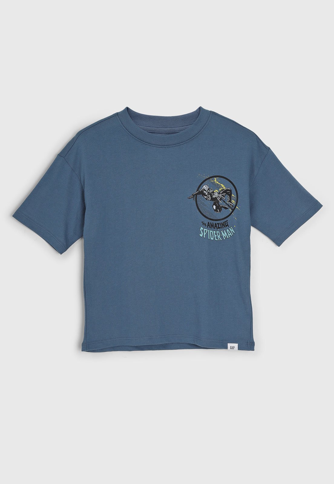 Vista 2 Infantil - Camiseta GAP Homem-Aranha azul GAP azul