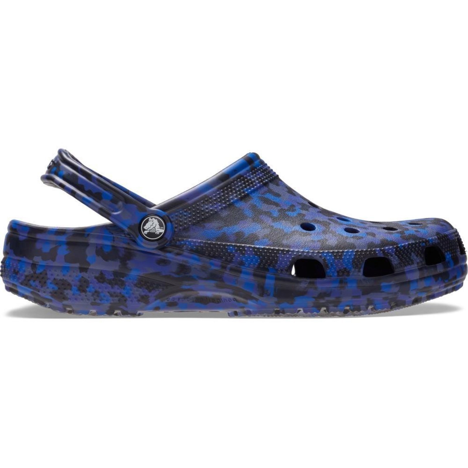 Sandália Crocs Classic Confetti Clog Blue Bolt/Multi Azul