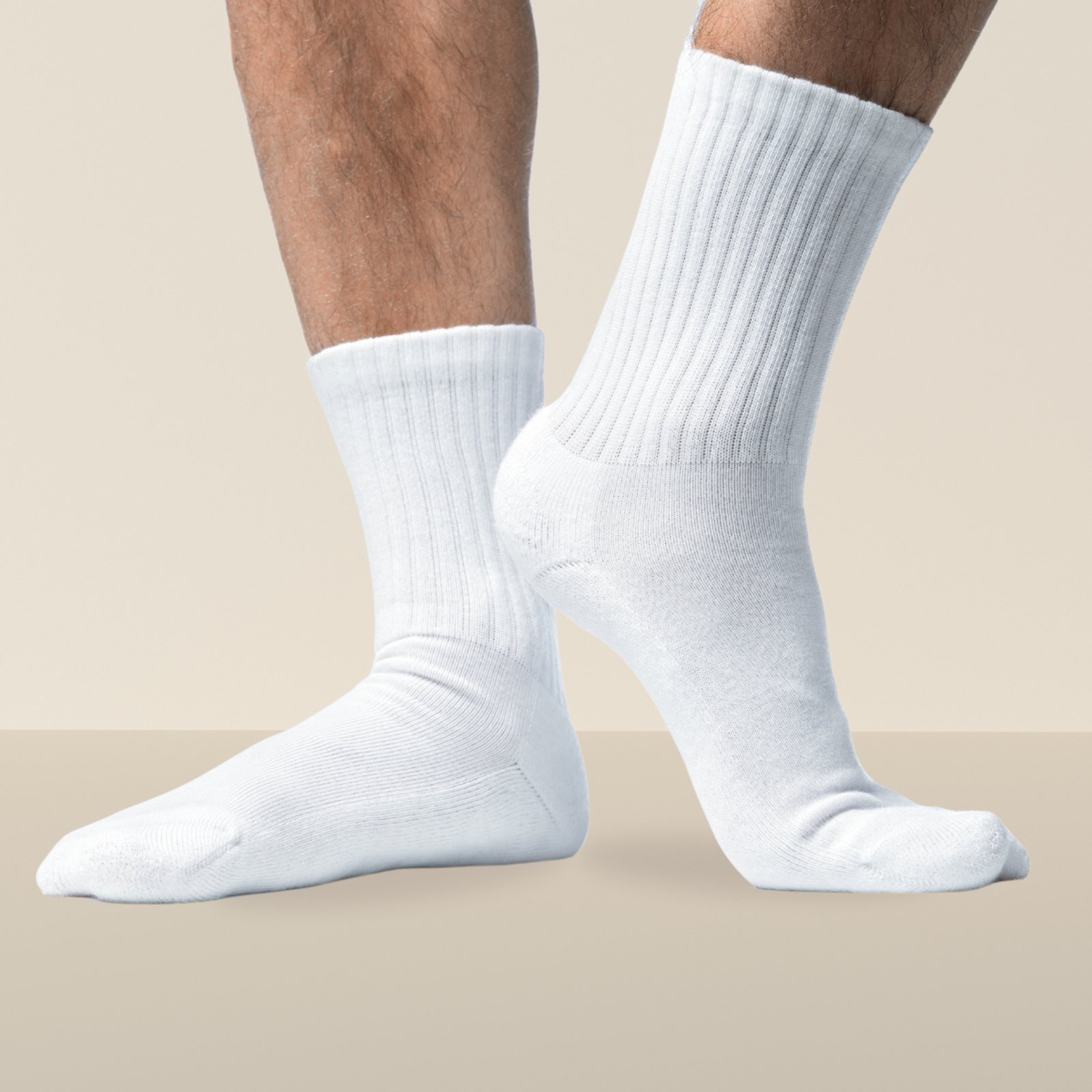 Kit 9 Pares Meia Cano Alto Meias para Treino Fitness e Casual