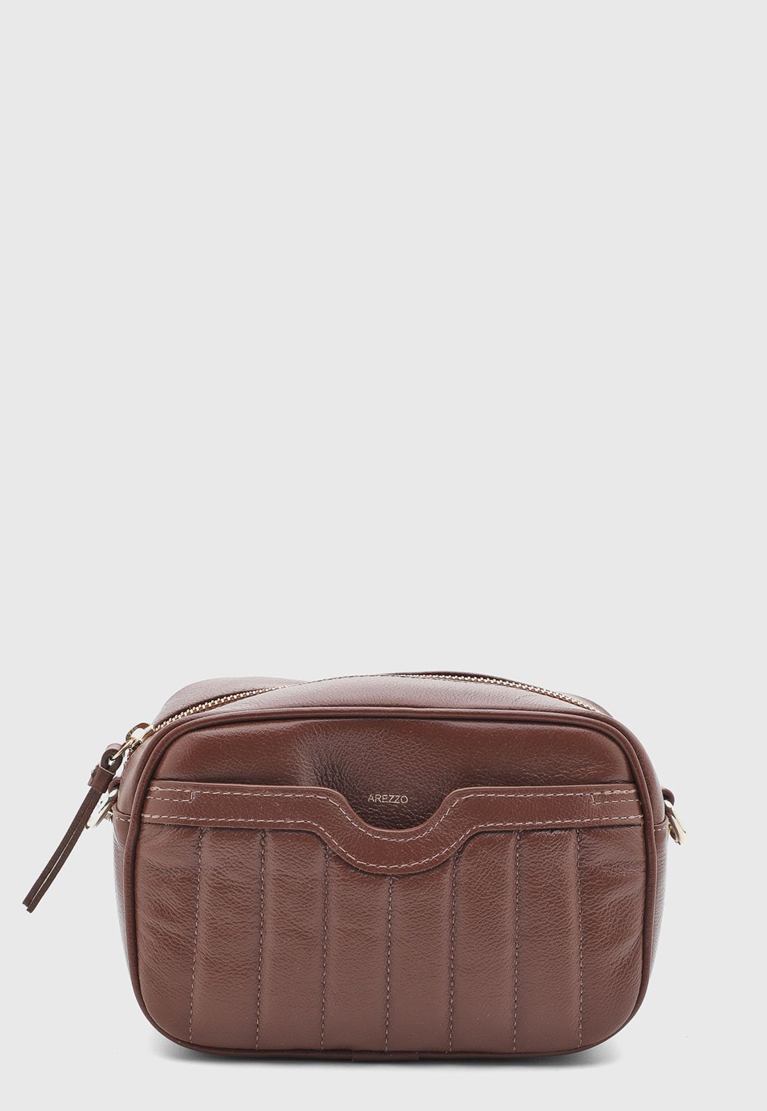Bolsa Feminina Arezzo Couro Pequena Marrom