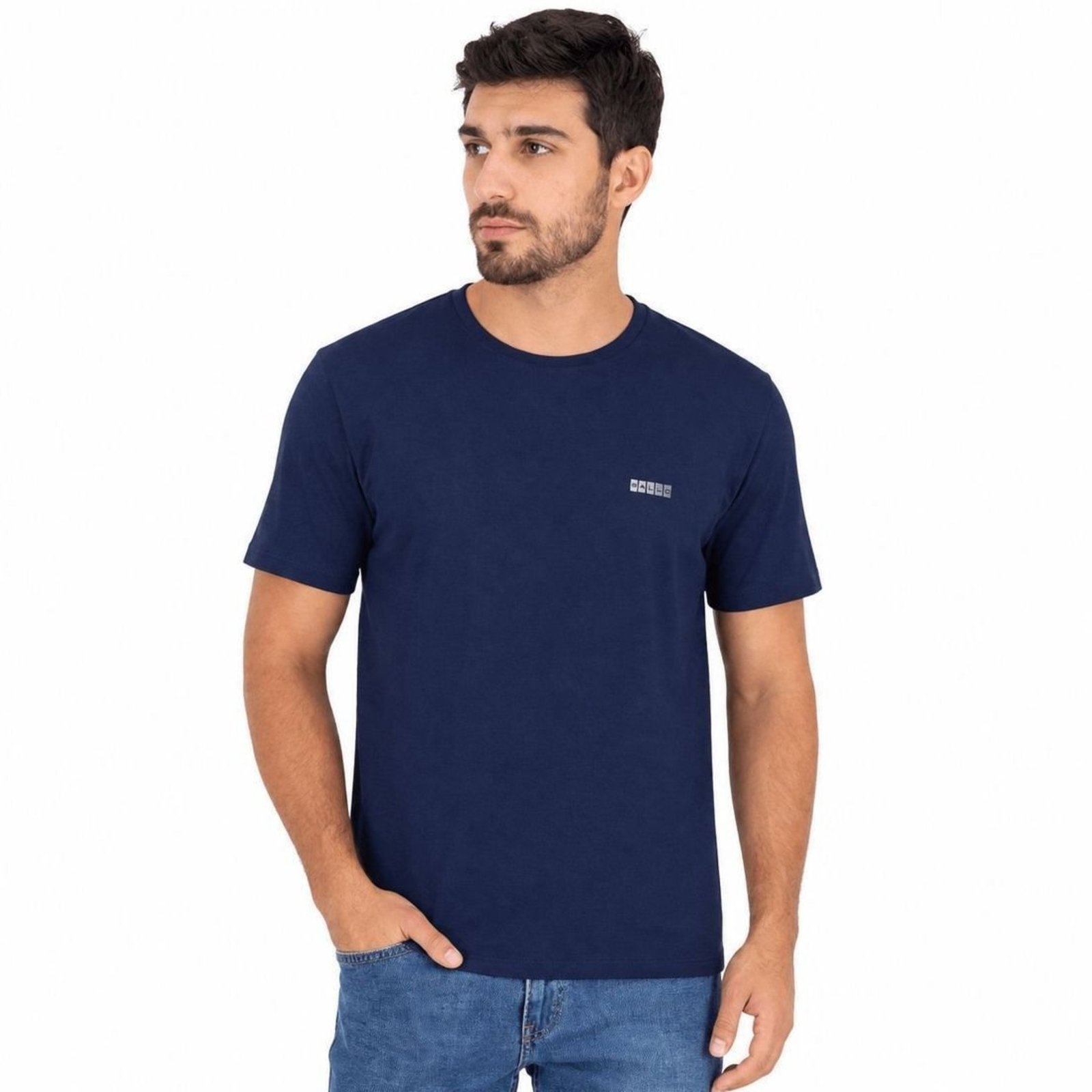 Camiseta Premium Sallo Slim Azul Marinho 0041 - Azul Marinho - Sallo