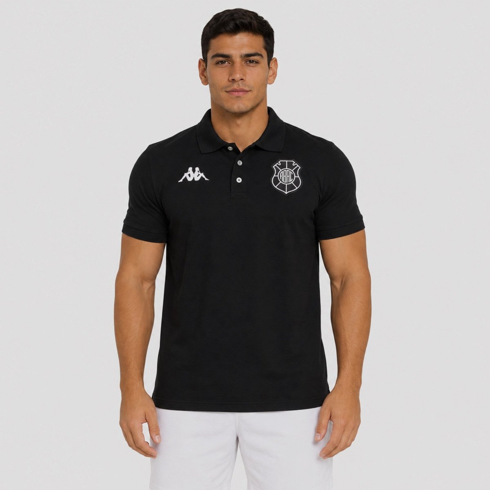 Polo Kappa Piquet Rio Branco 2026 Preta
