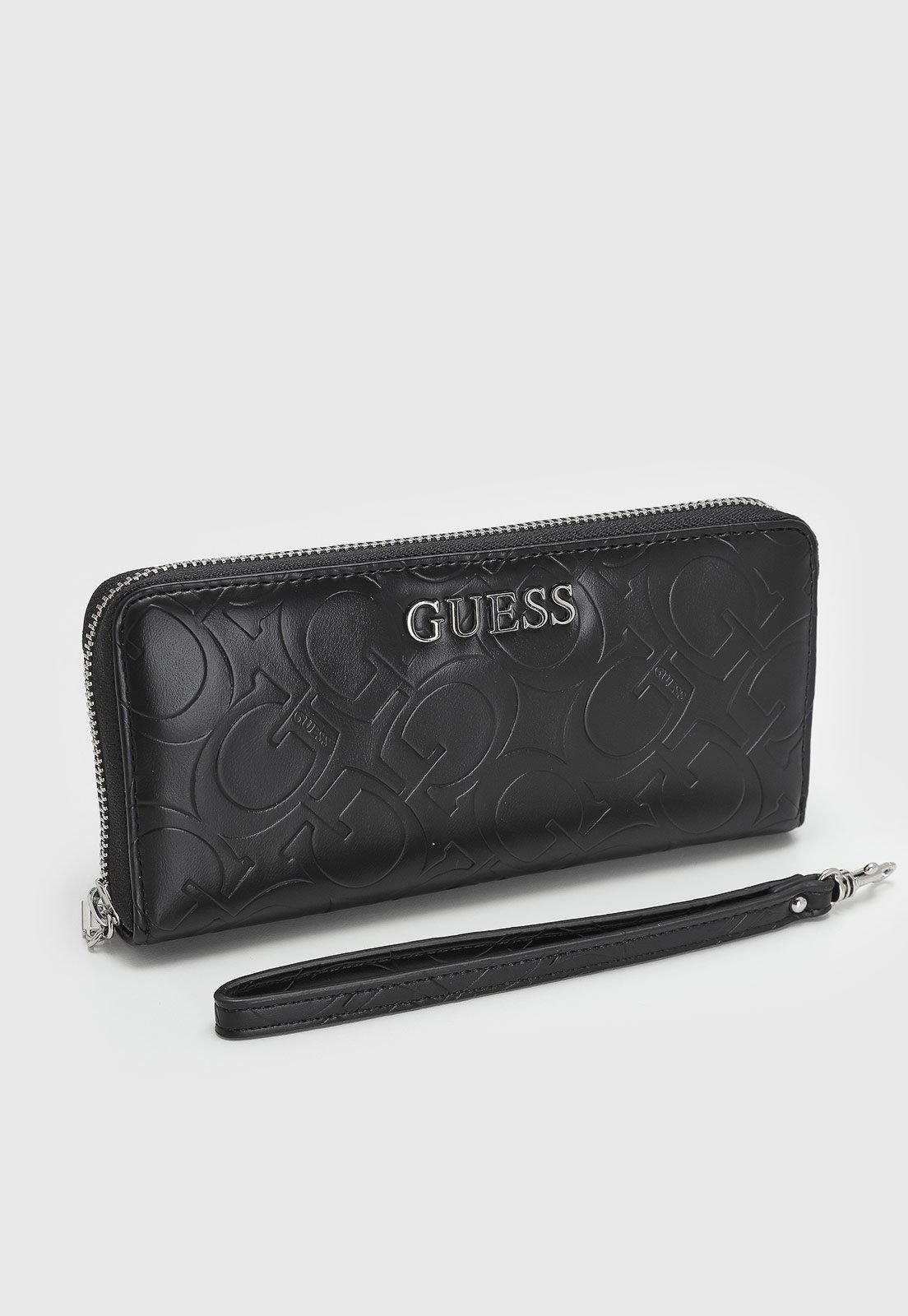 Vista 2 Carteira Feminina Guess Monograma Preta Guess preto