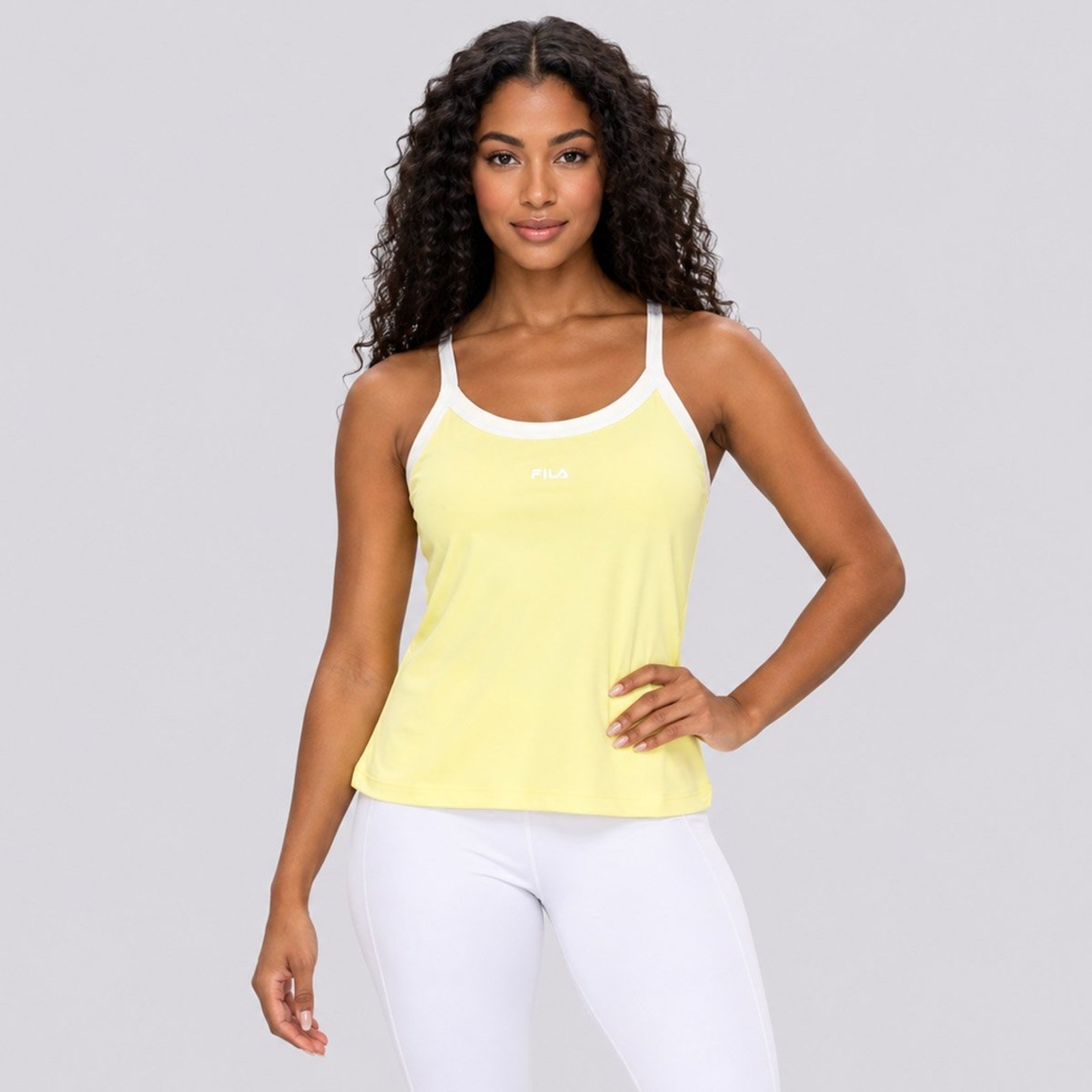 Regata Fila Strap Basic Sports Feminina Amarelo