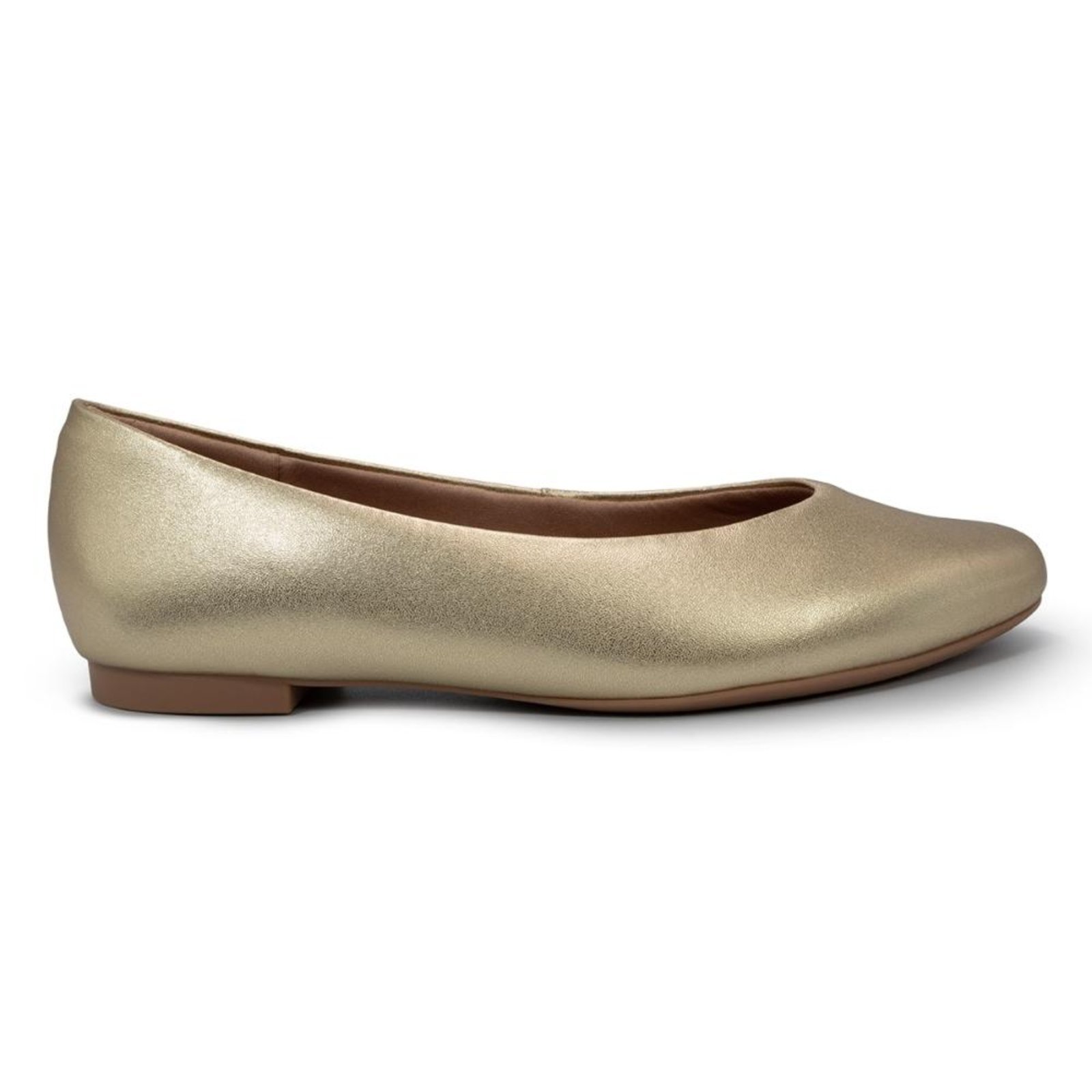 Sapatilha Usaflex Feminina Couro Casual UD08001 Dourado
