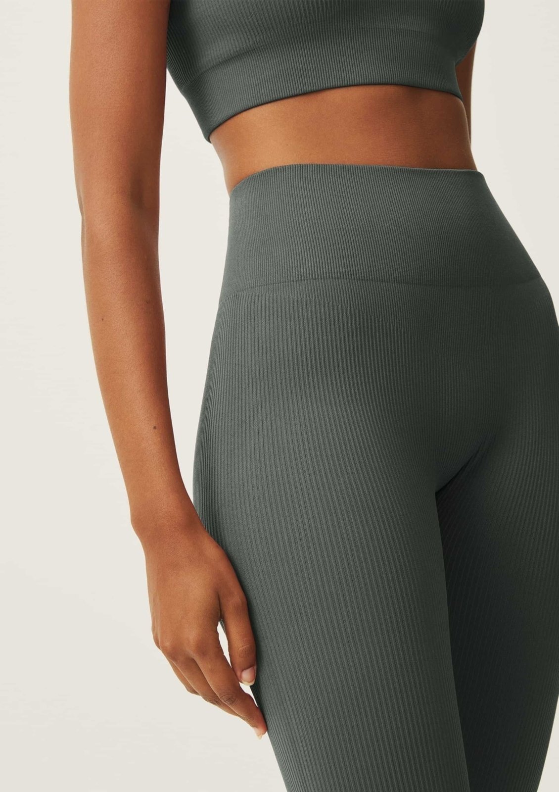 Vista 3 Calça Legging Feminina Canelada Sem Costura Hering HERING SPORTS rosa HERING SPORTS rosa
