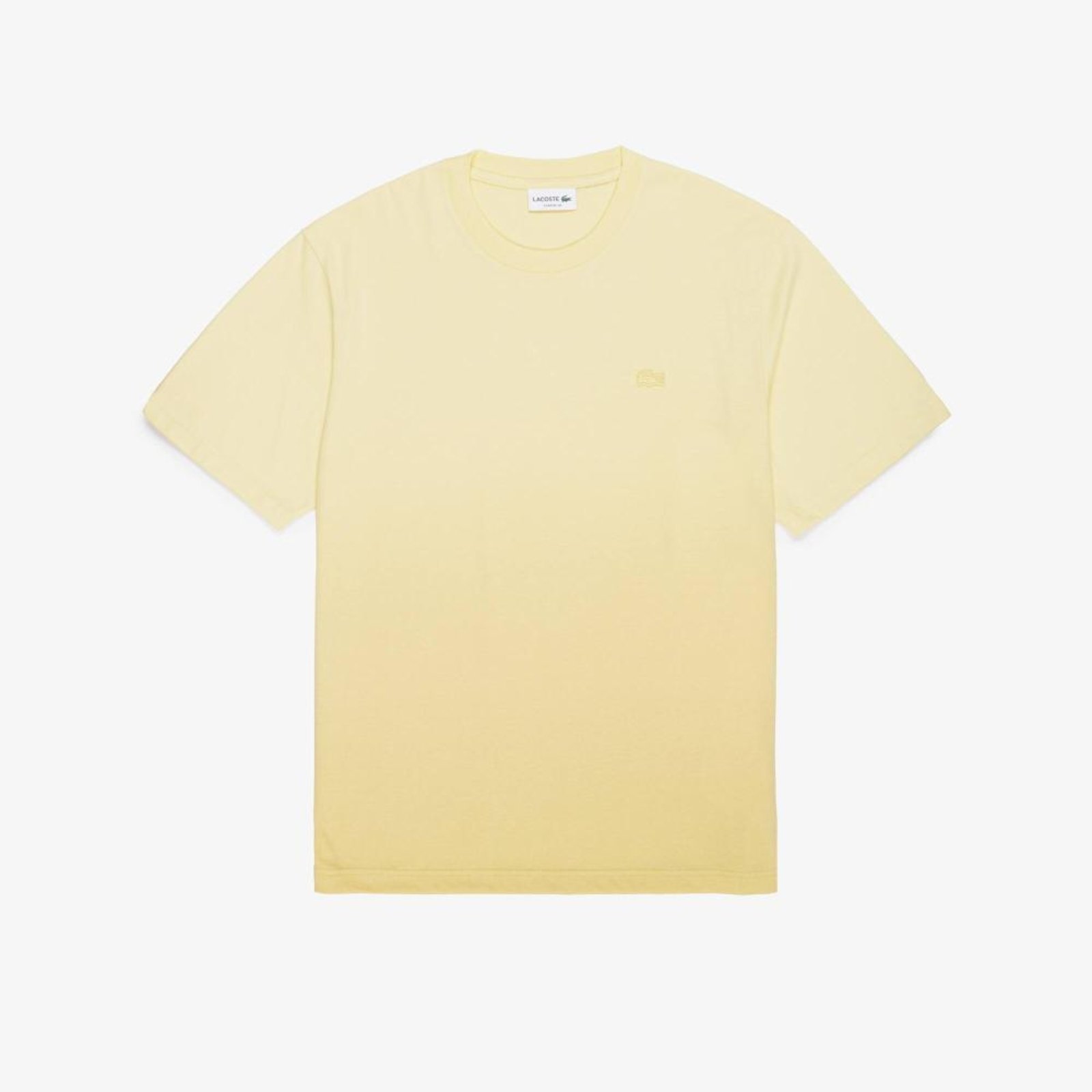 Vista 2 Camiseta de Malha de Algodão Lacoste amarelo Lacoste amarelo
