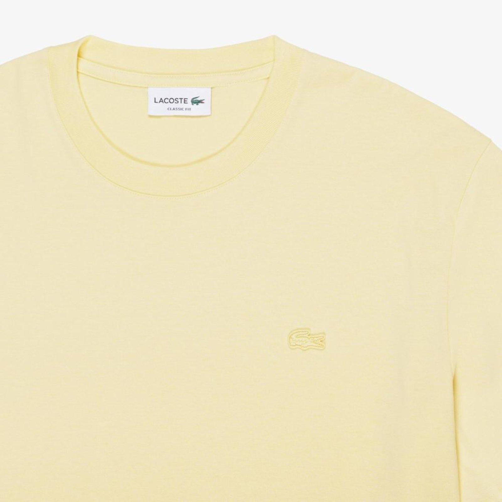 Vista 3 Camiseta de Malha de Algodão Lacoste amarelo Lacoste amarelo