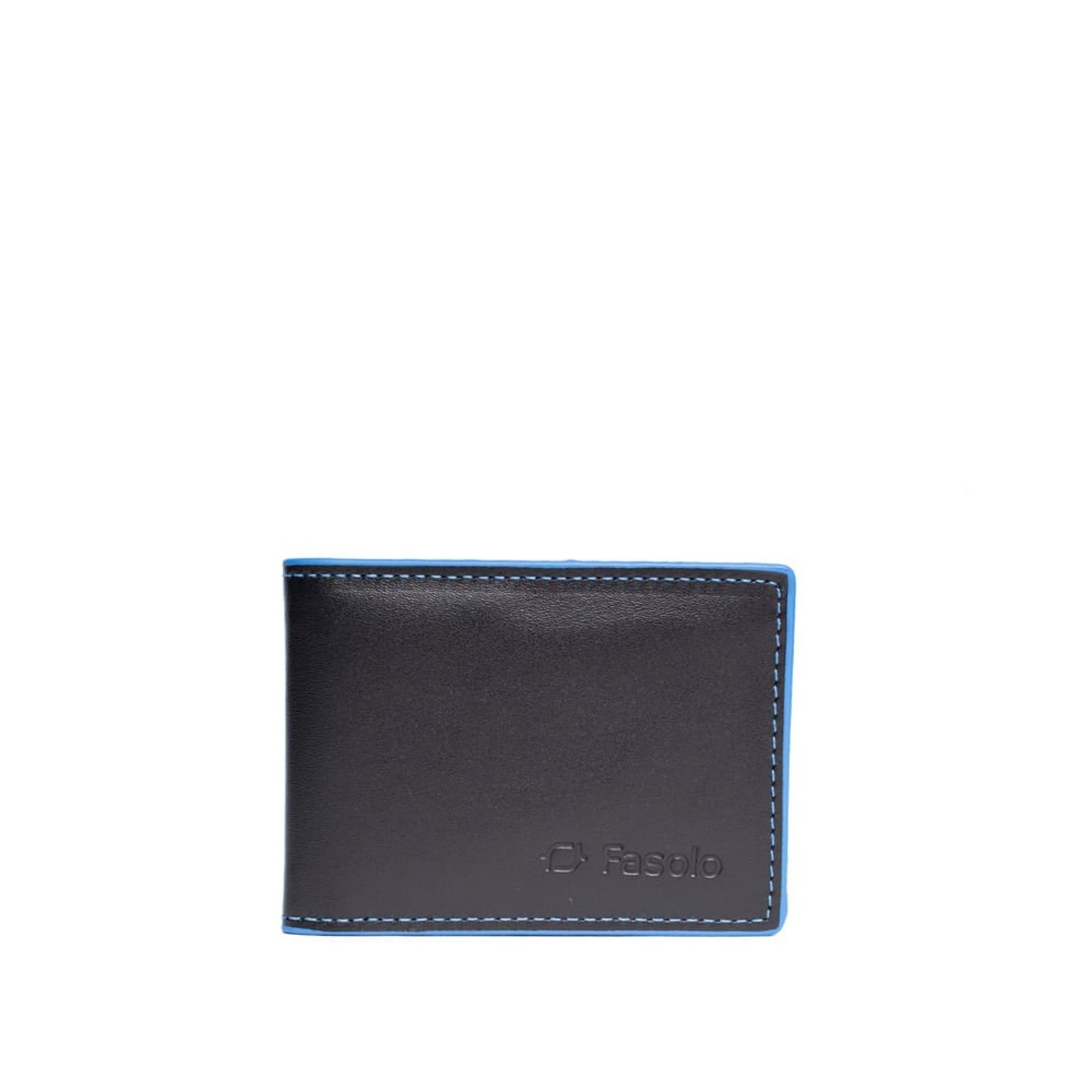 Vista 2 Carteira Masculina Fasolo K872033144 Couro Slim preto Fasolo preto