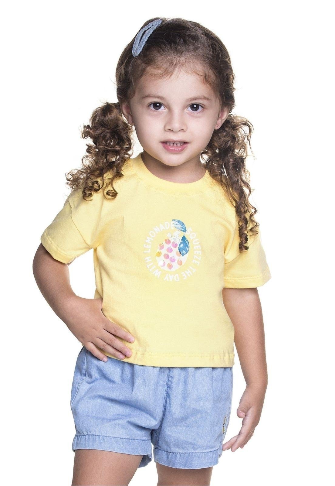 Vista 2 Infantil - Conjunto Menina Shorts Estampado Have Fun 1 unico Have Fun unico