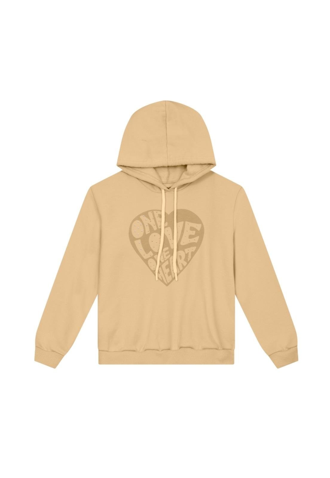 Infantil - Casaco Capuz One Love Brandili 10 Amarelo