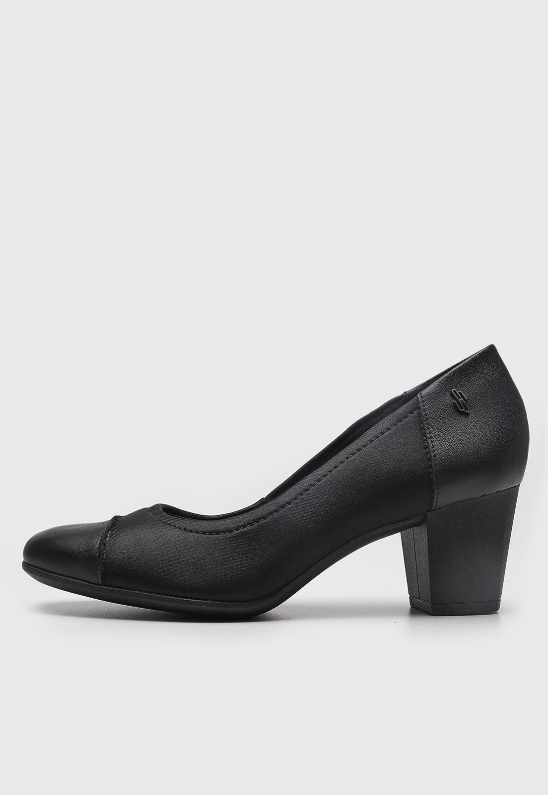 Scarpin Usaflex Médio Preto