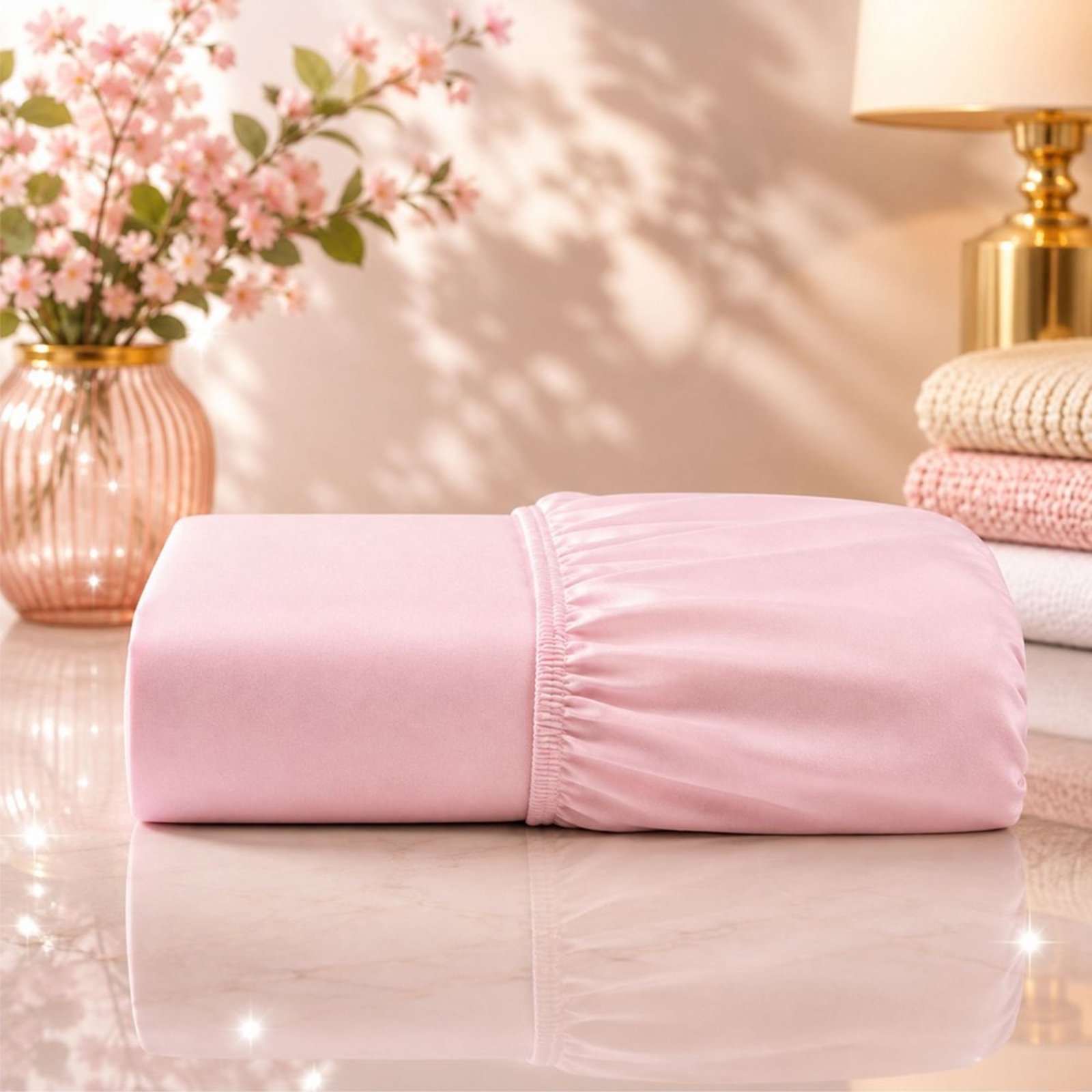 Lençol Casal Quality Micropercal 600 Fios Macio com Elástico - Rosa