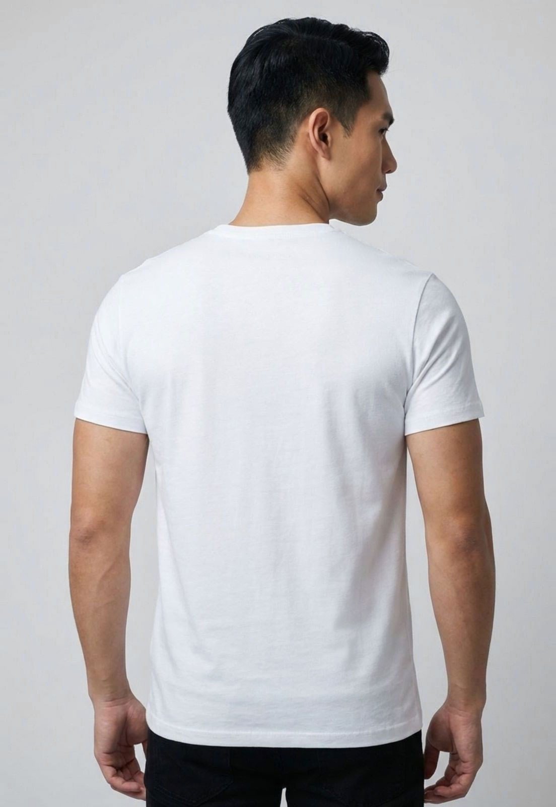 Vista 3 Camiseta Masculina Aeropostale Gola Careca Branca branco Aeropostale branco
