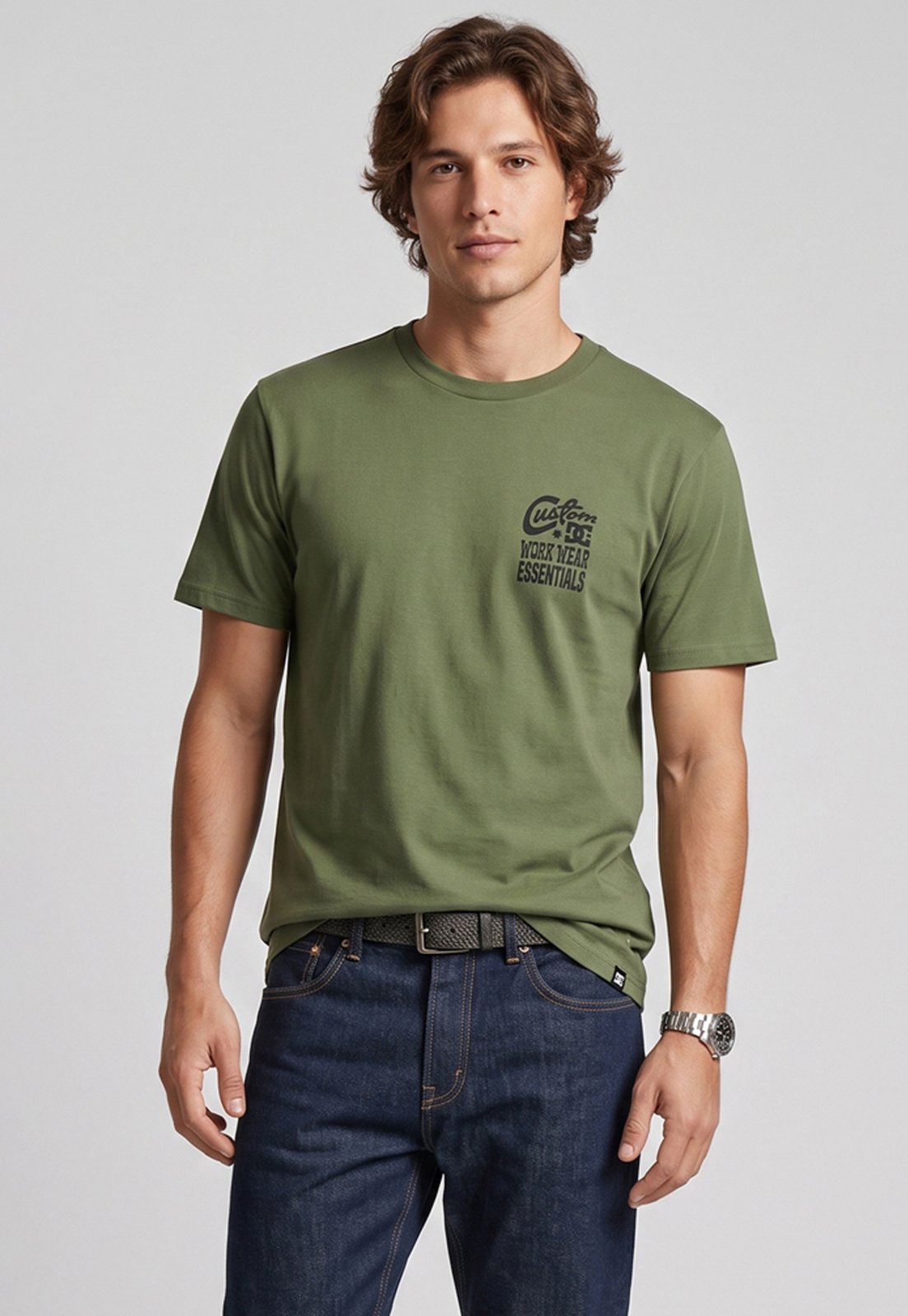 Camiseta Masculina DC Shoes Knotted Verde