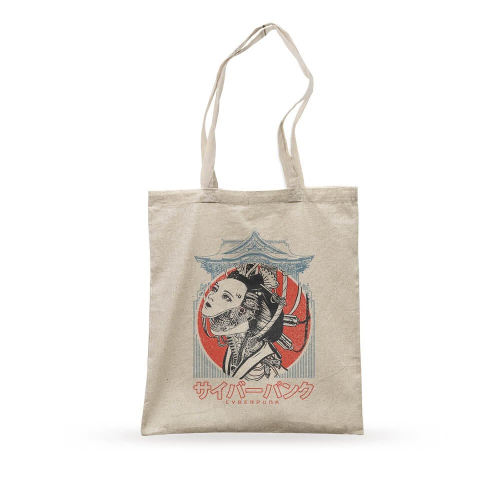 Ecobag Cyberpunk Geisha - Bege - Casual - Studio Geek