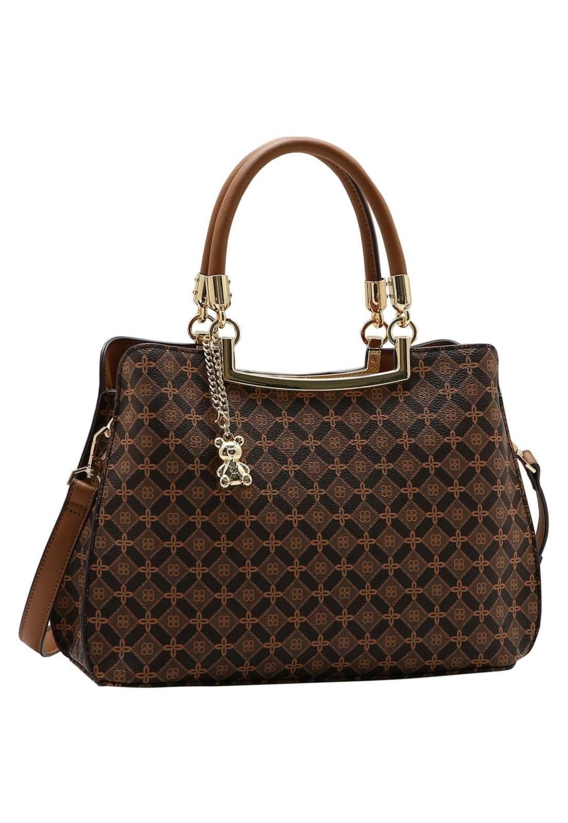 Bolsa Feminina Chenson Mão Fashion Monograma 3485763 Café