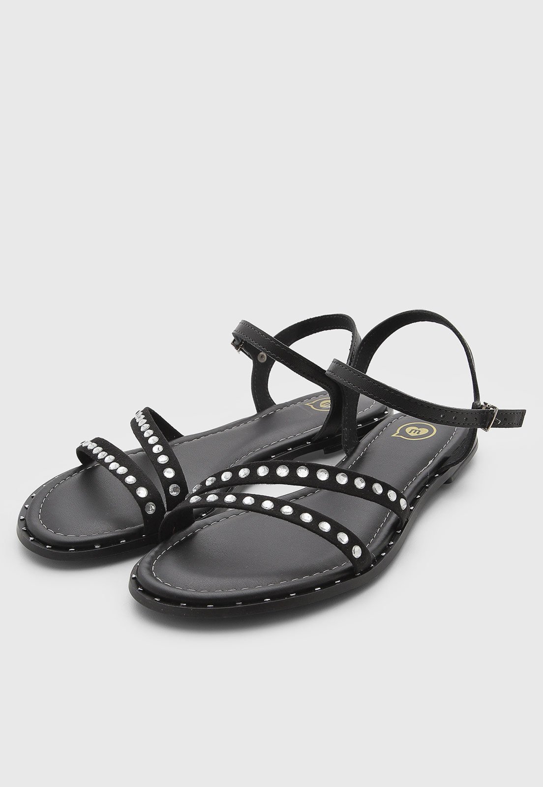Infantil - Sandália Molekinha Tiras Detalhe Preto