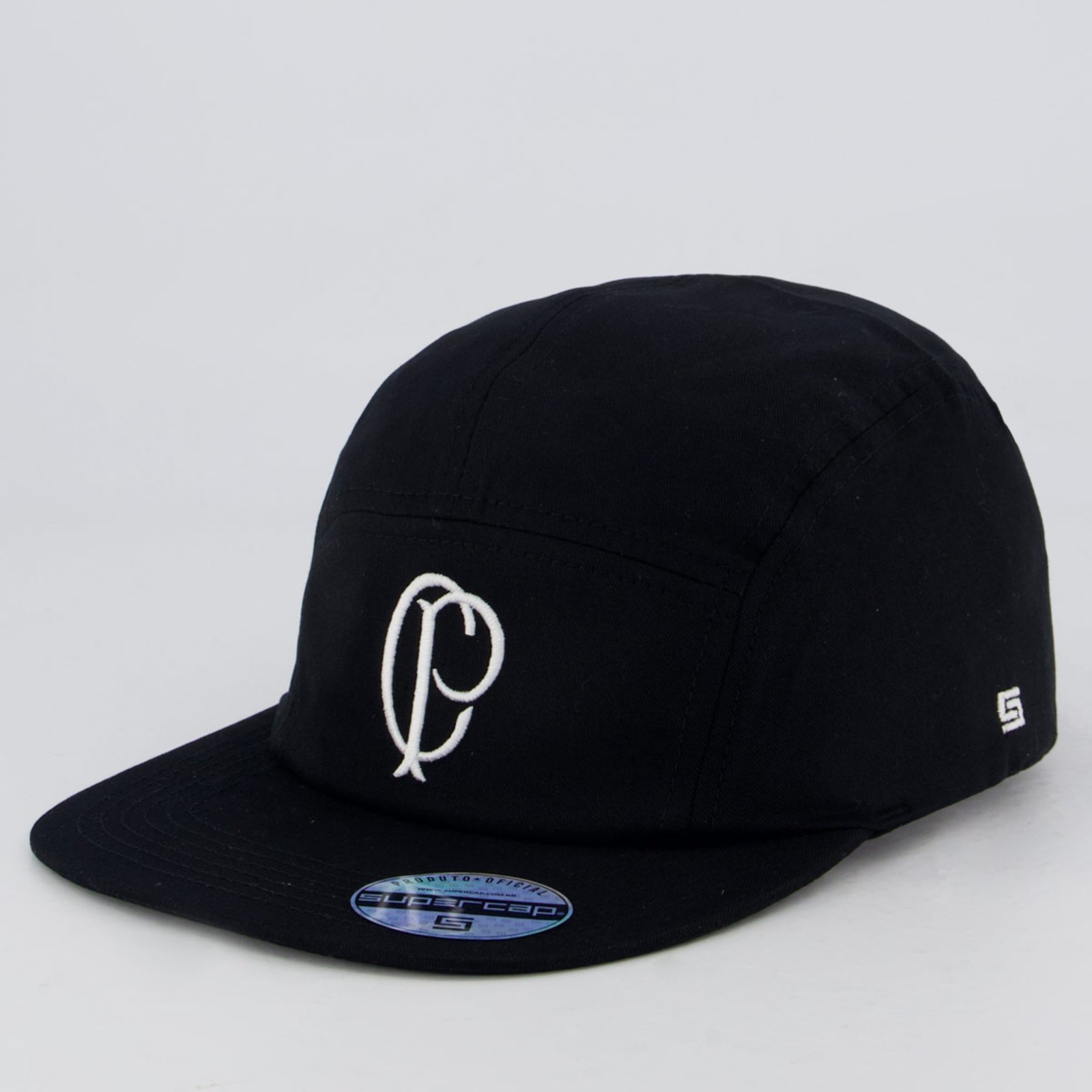 Boné Corinthians Five Panel Preto