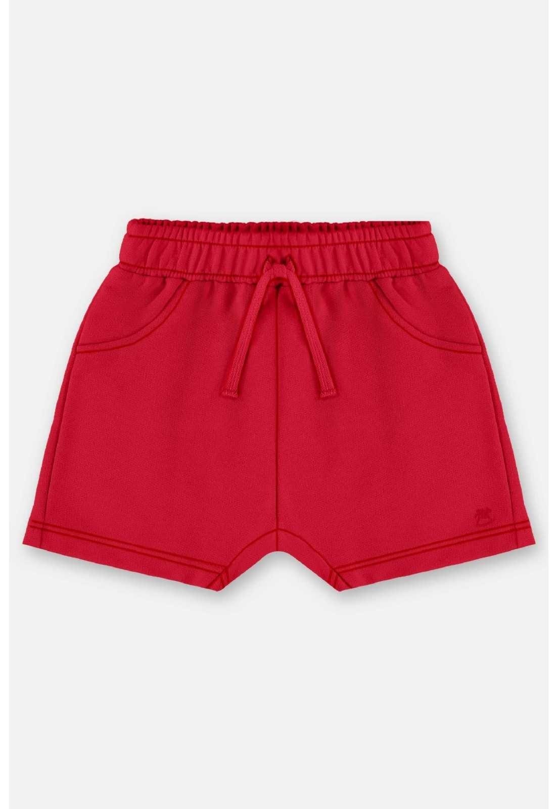 Infantil - Short em Moletom para Menino Up Baby Vermelho