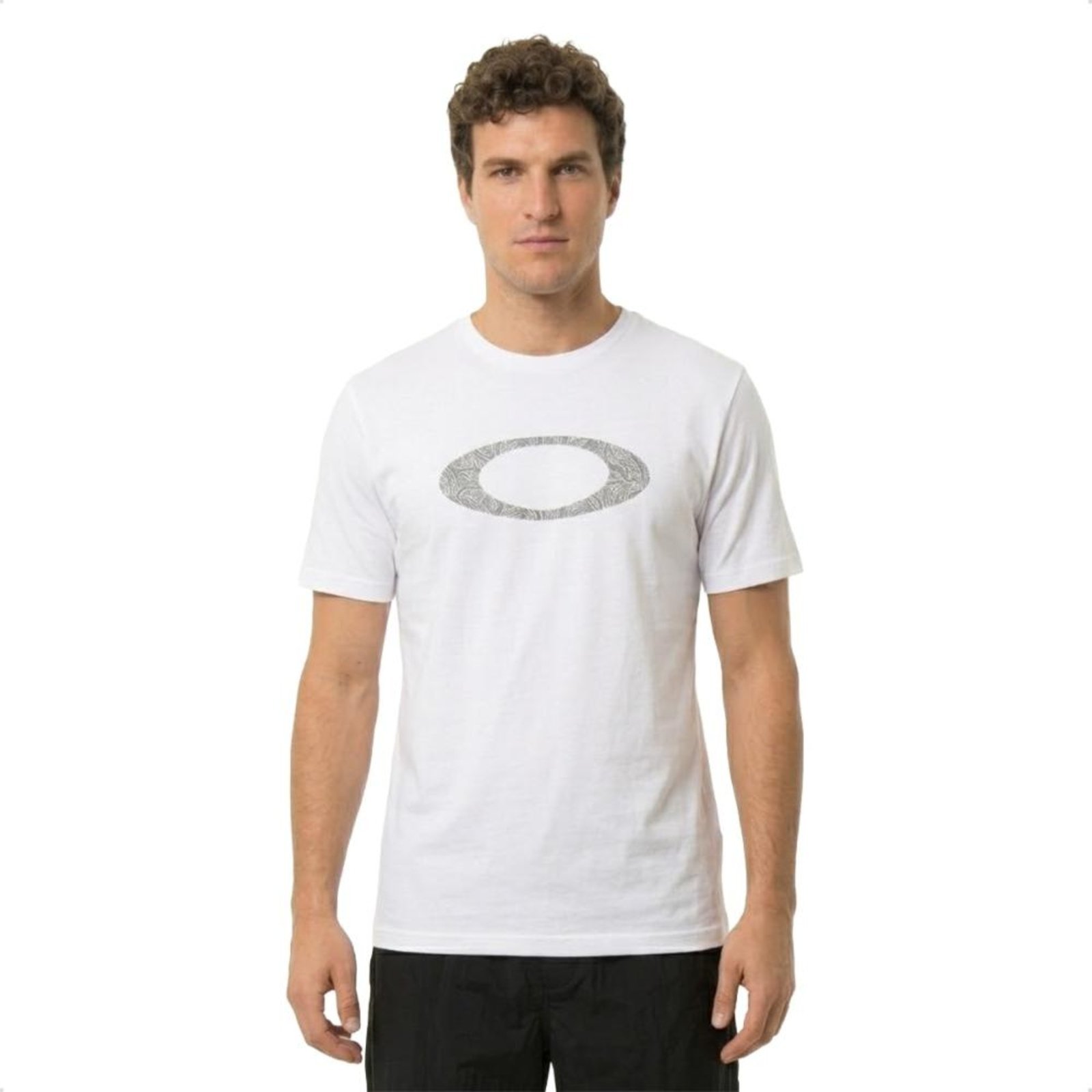 Camiseta Oakley Masculina Ellipse Motherboard Casual Branco