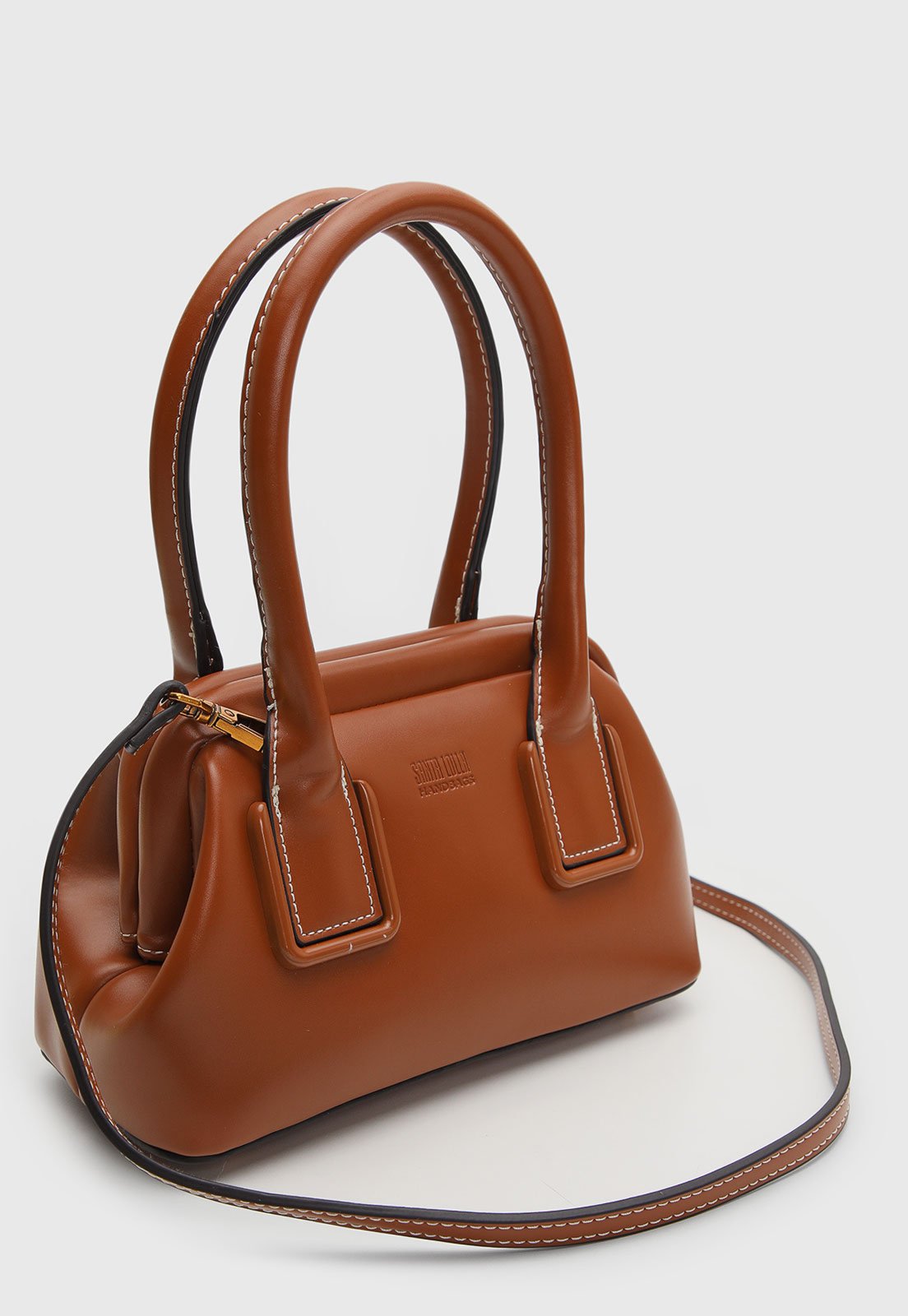 Vista 3 Bolsa Feminina Santa Lolla Estruturada laranja Santa Lolla laranja